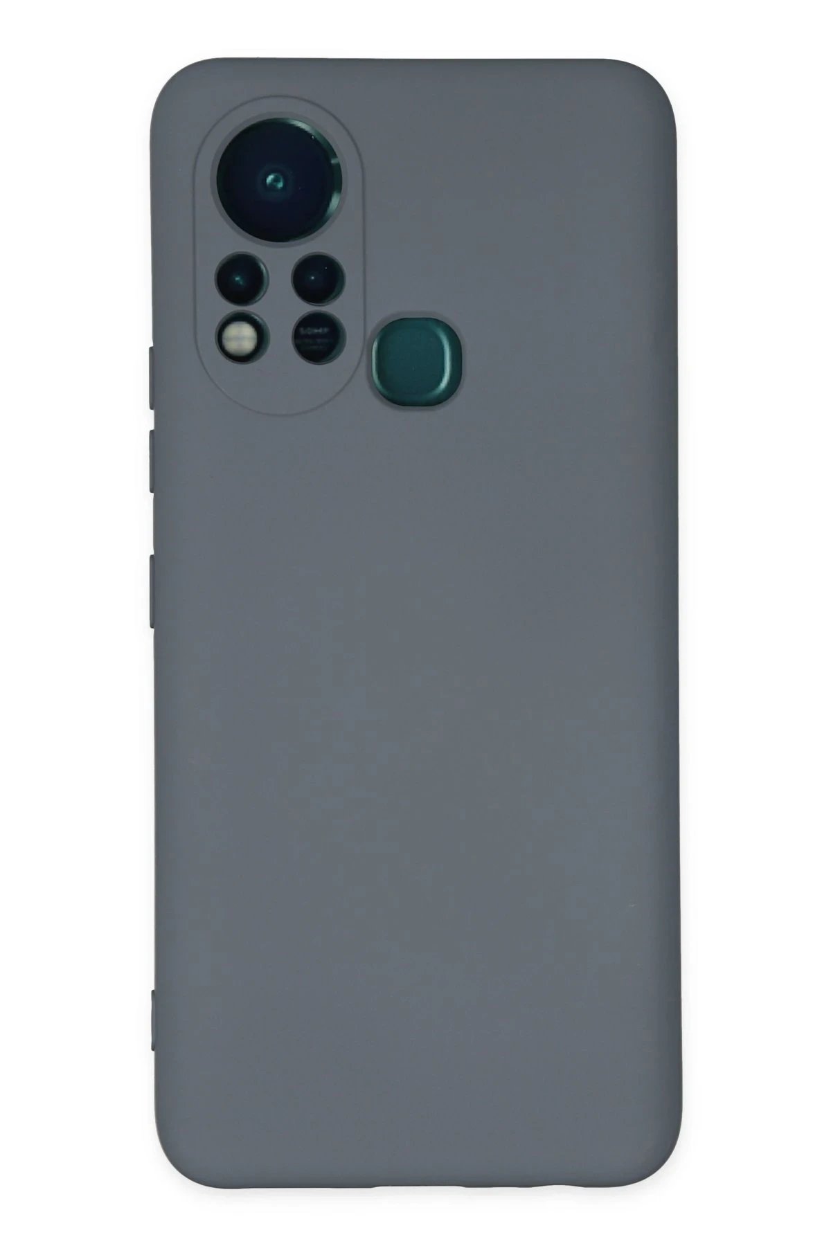 İnfinix Hot 11s Kılıf Nano içi Kadife Silikon - Gri-(5796)