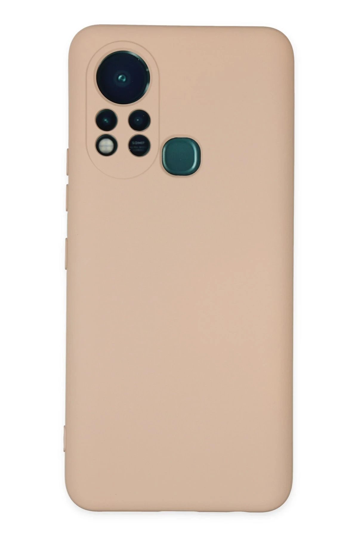 İnfinix Hot 11s Kılıf Nano içi Kadife Silikon - Pudra-(5796)