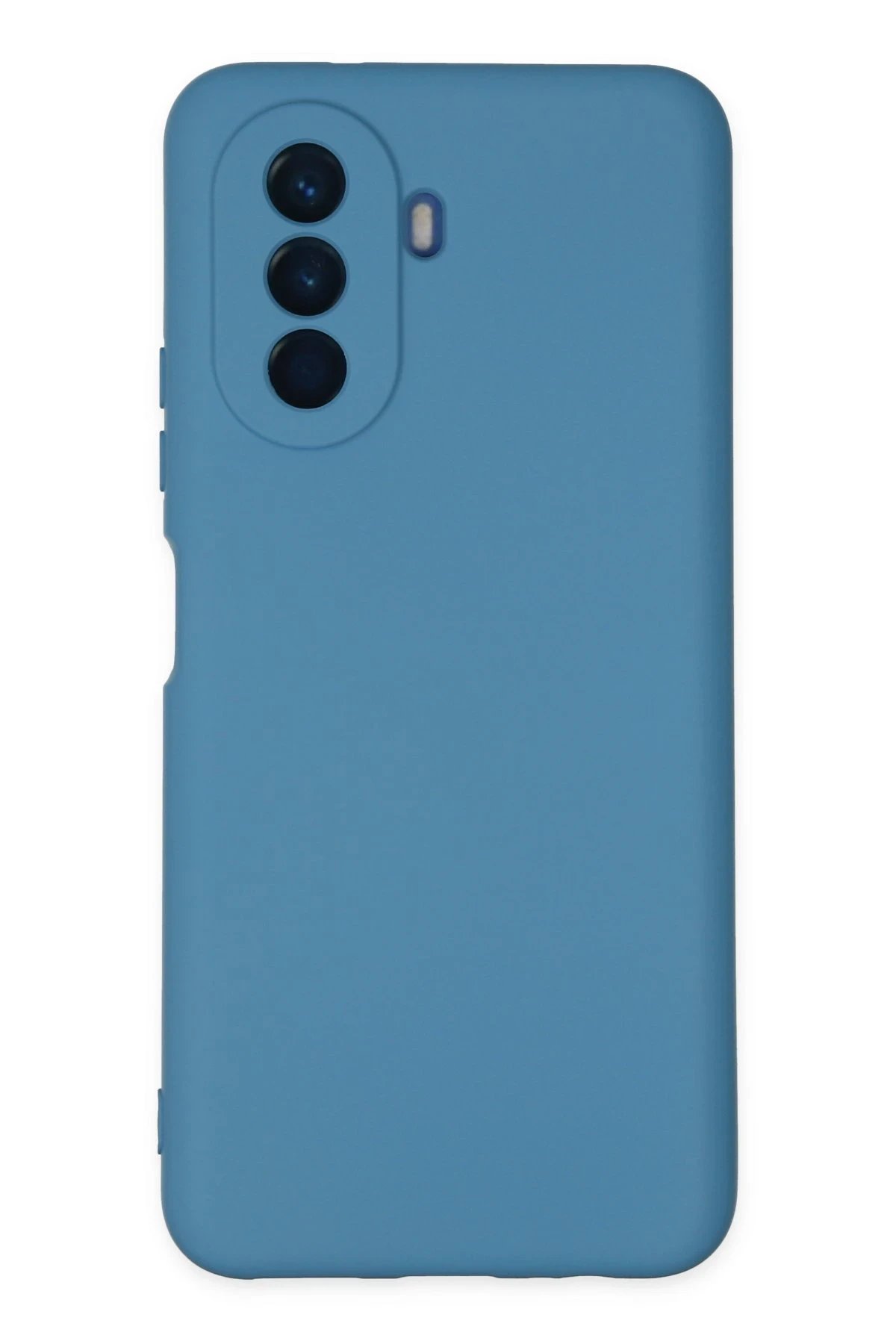 Huawei Nova Y70 Kılıf Nano içi Kadife Silikon - Mavi-(5796)