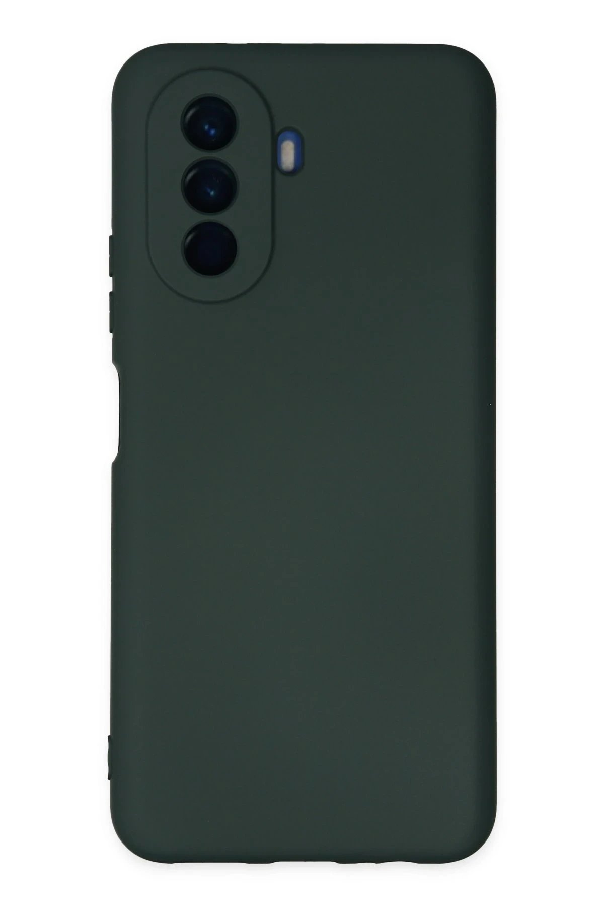 Huawei Nova Y70 Kılıf Nano içi Kadife Silikon - Koyu Yeşil-(5796)