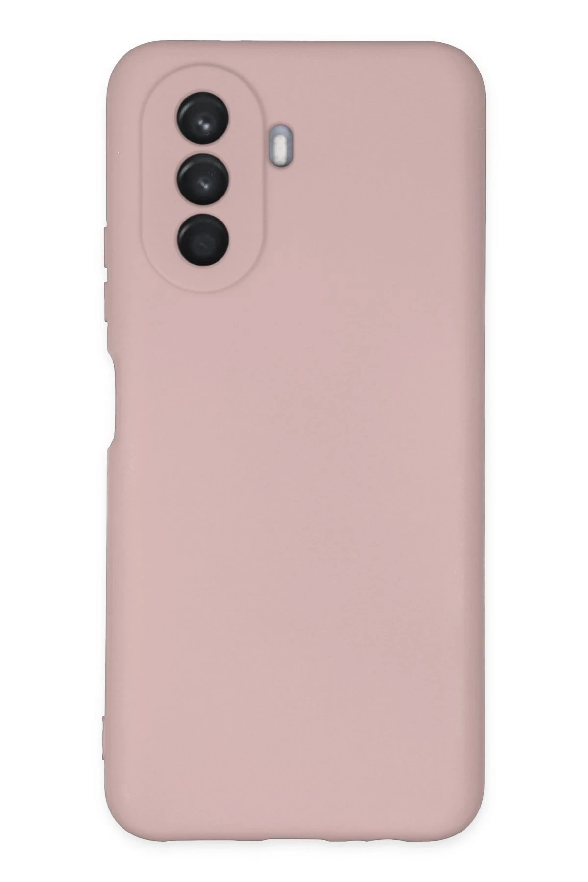 Huawei Nova Y70 Kılıf Nano içi Kadife Silikon - Pudra-(5796)