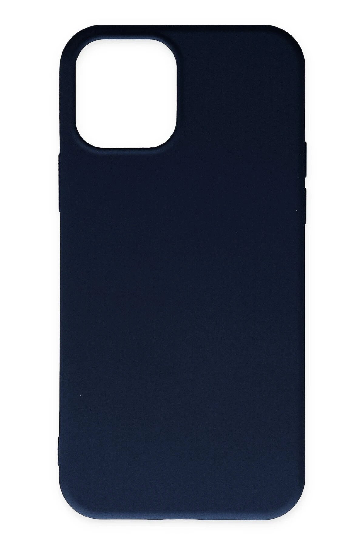 iPhone 11 Pro Max Kılıf Nano içi Kadife Silikon - Lacivert-(5796)