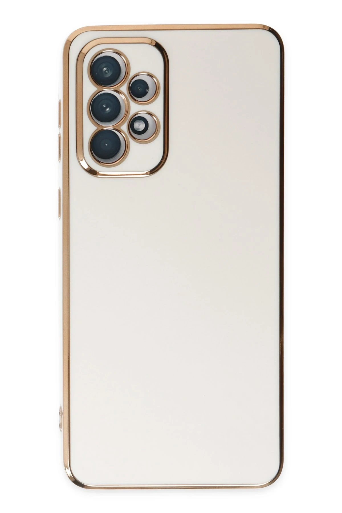 Samsung Galaxy A73 5G Kılıf Volet Silikon - Beyaz-(5796)