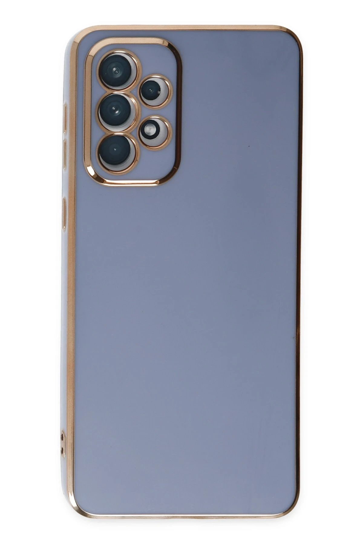 Samsung Galaxy A73 5G Kılıf Volet Silikon - Mavi-(5796)