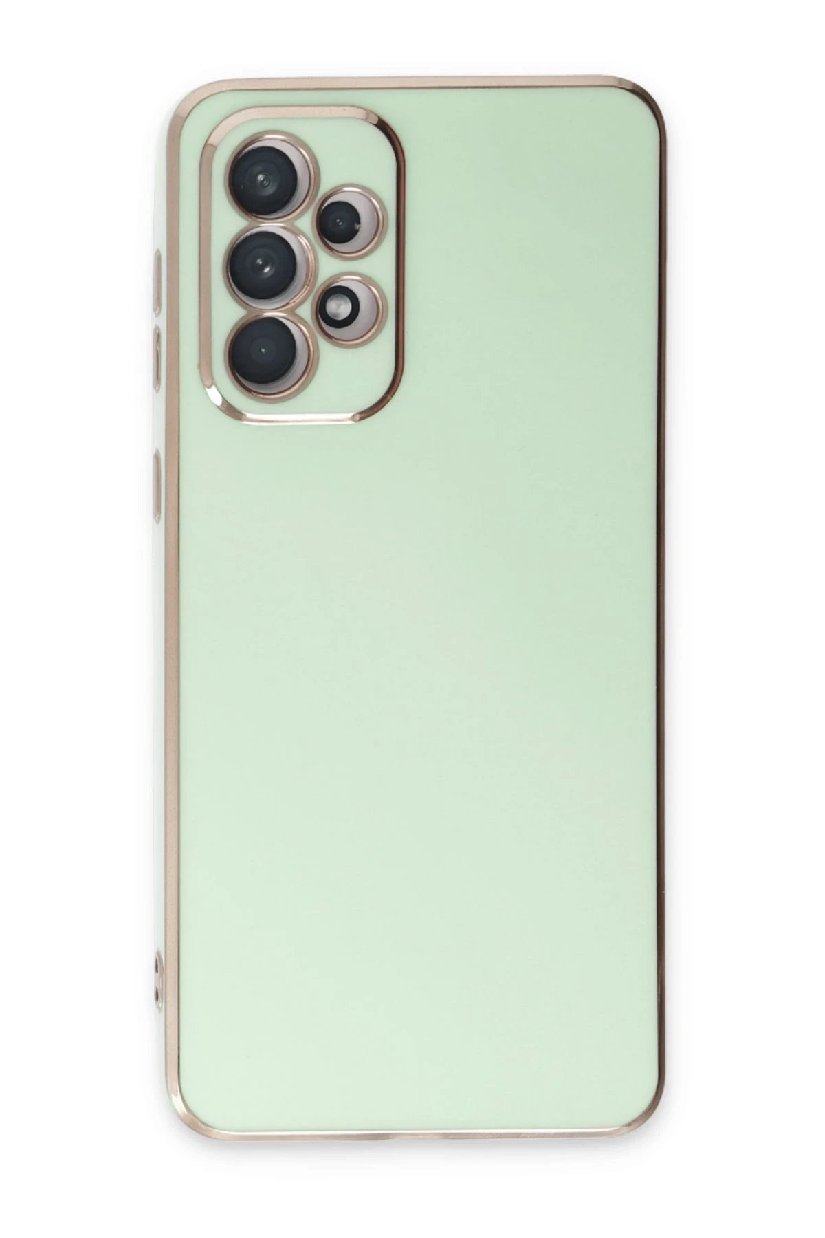 Samsung Galaxy A73 5G Kılıf Volet Silikon - Açık Yeşil-(5796)