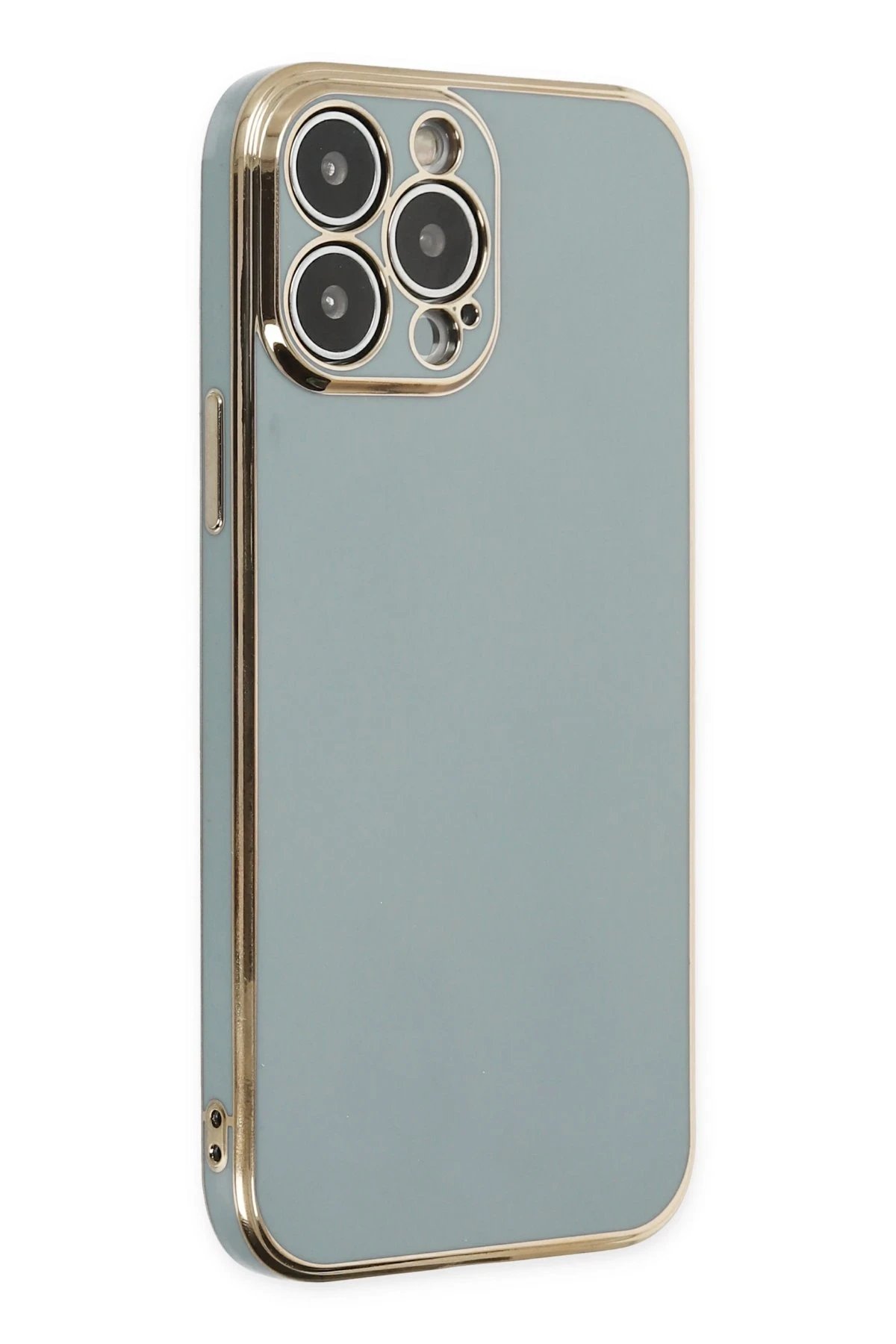 iPhone 13 Pro Kılıf Volet Silikon - Açık Yeşil-(5796)