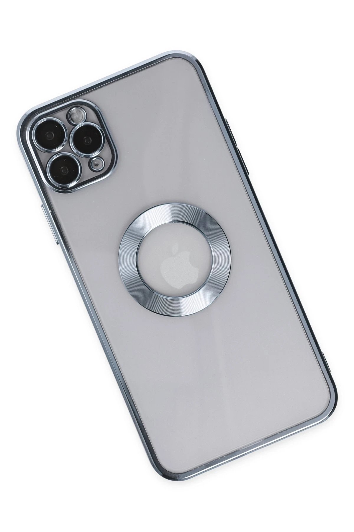 iPhone 11 Pro Max Kılıf Slot Silikon - Sierra Blue-(5796)