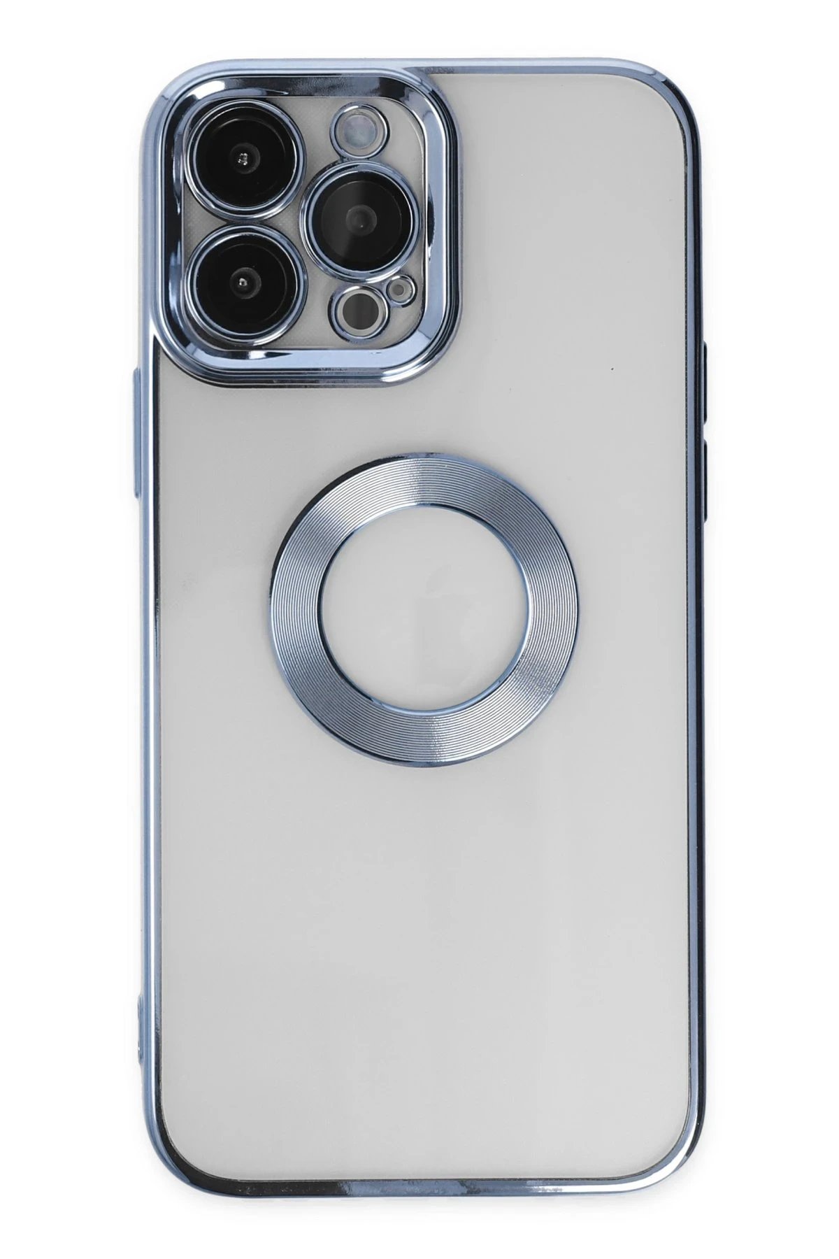 iPhone 14 Pro Max Kılıf Slot Silikon - Sierra Blue-(5796)