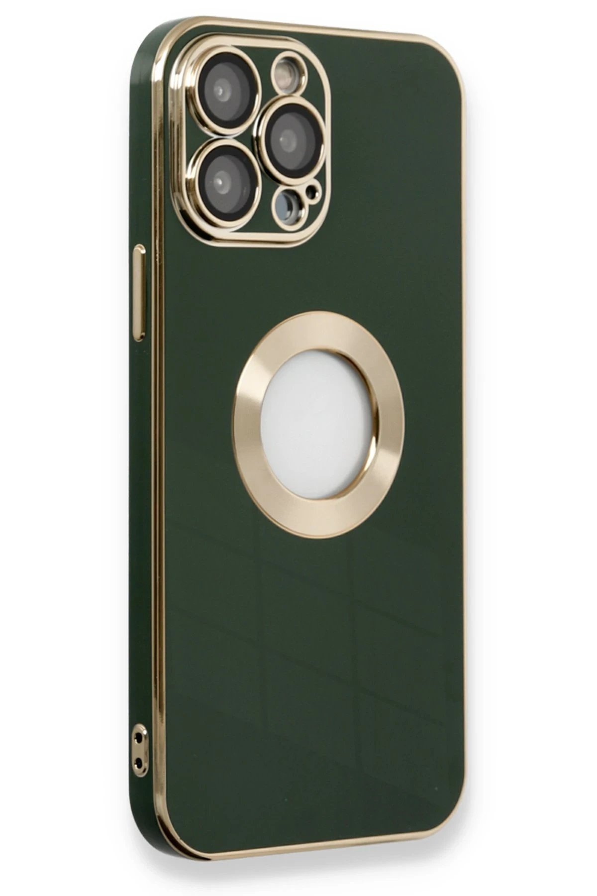 iPhone 14 Pro Max Kılıf Store Silikon - Yeşil-(5796)