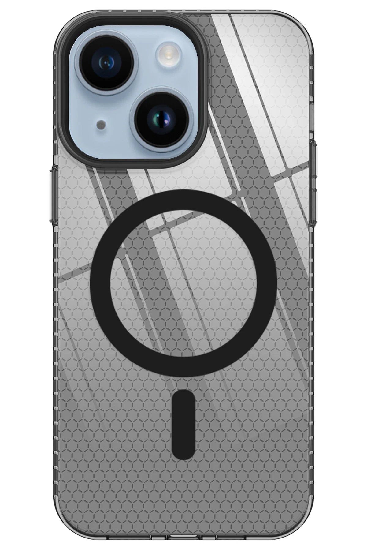 iPhone 14 Plus Kılıf Beta Magneticsafe Silikon - Siyah-(5796)