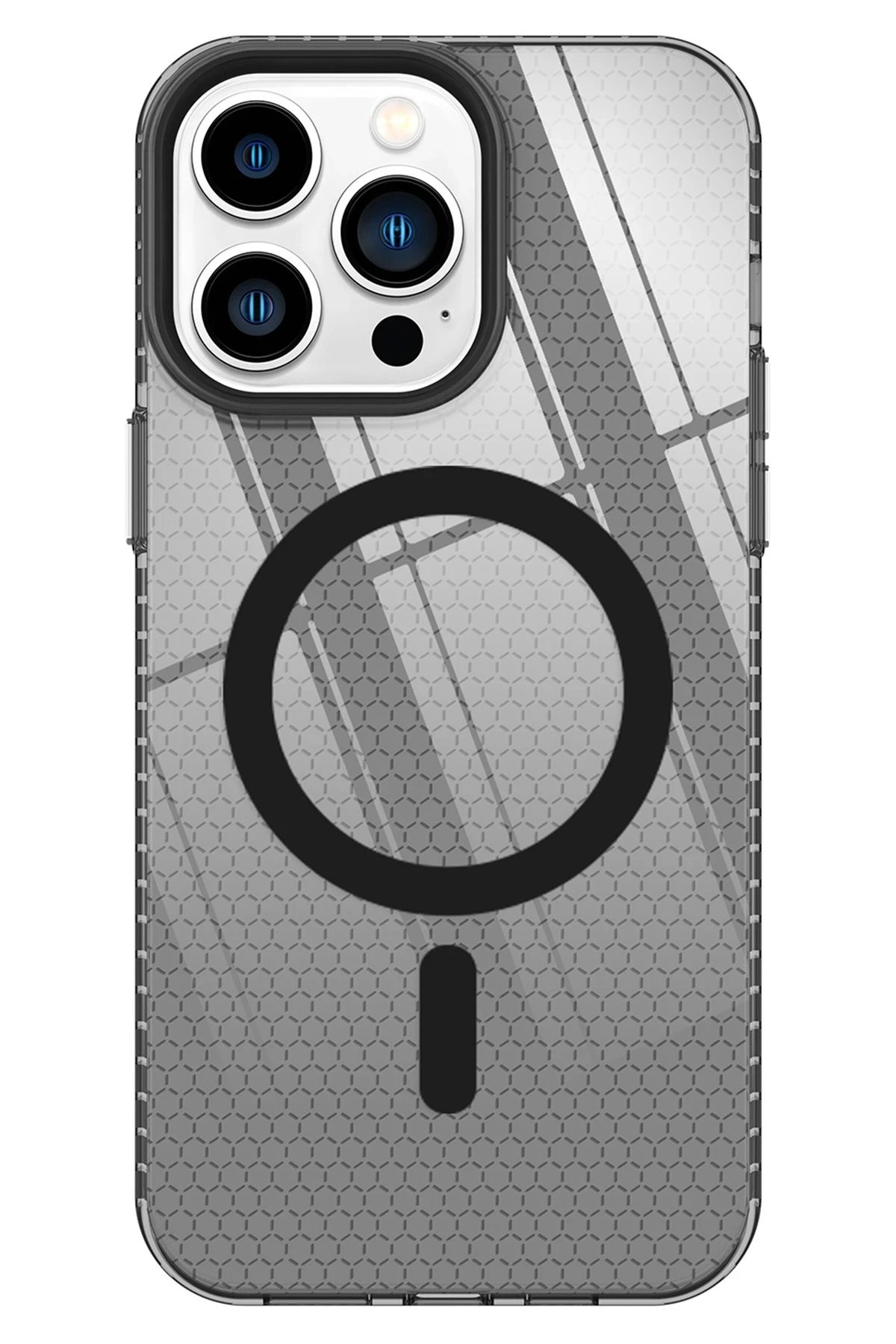 iPhone 14 Pro Kılıf Beta Magneticsafe Silikon - Siyah-(5796)