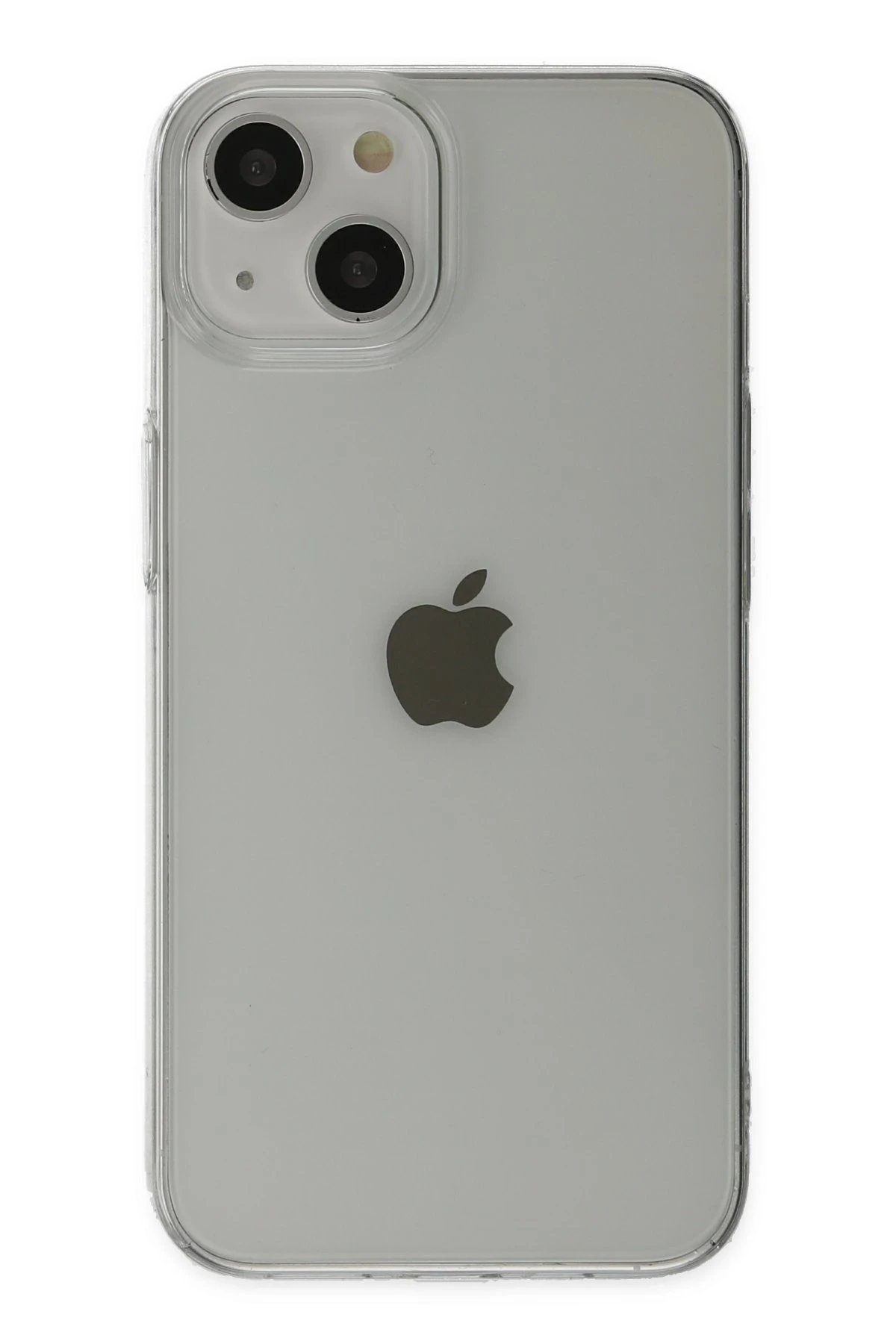 iPhone 14 Plus Kılıf Pc Sert Şeffaf Kapak - Şeffaf-(5796)