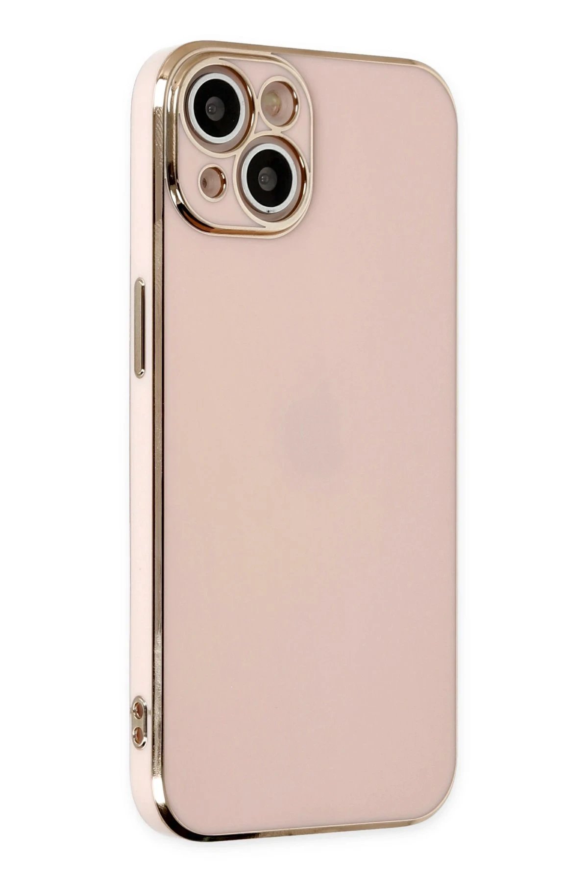 iPhone 14 Kılıf Volet Silikon - Pembe-(5796)