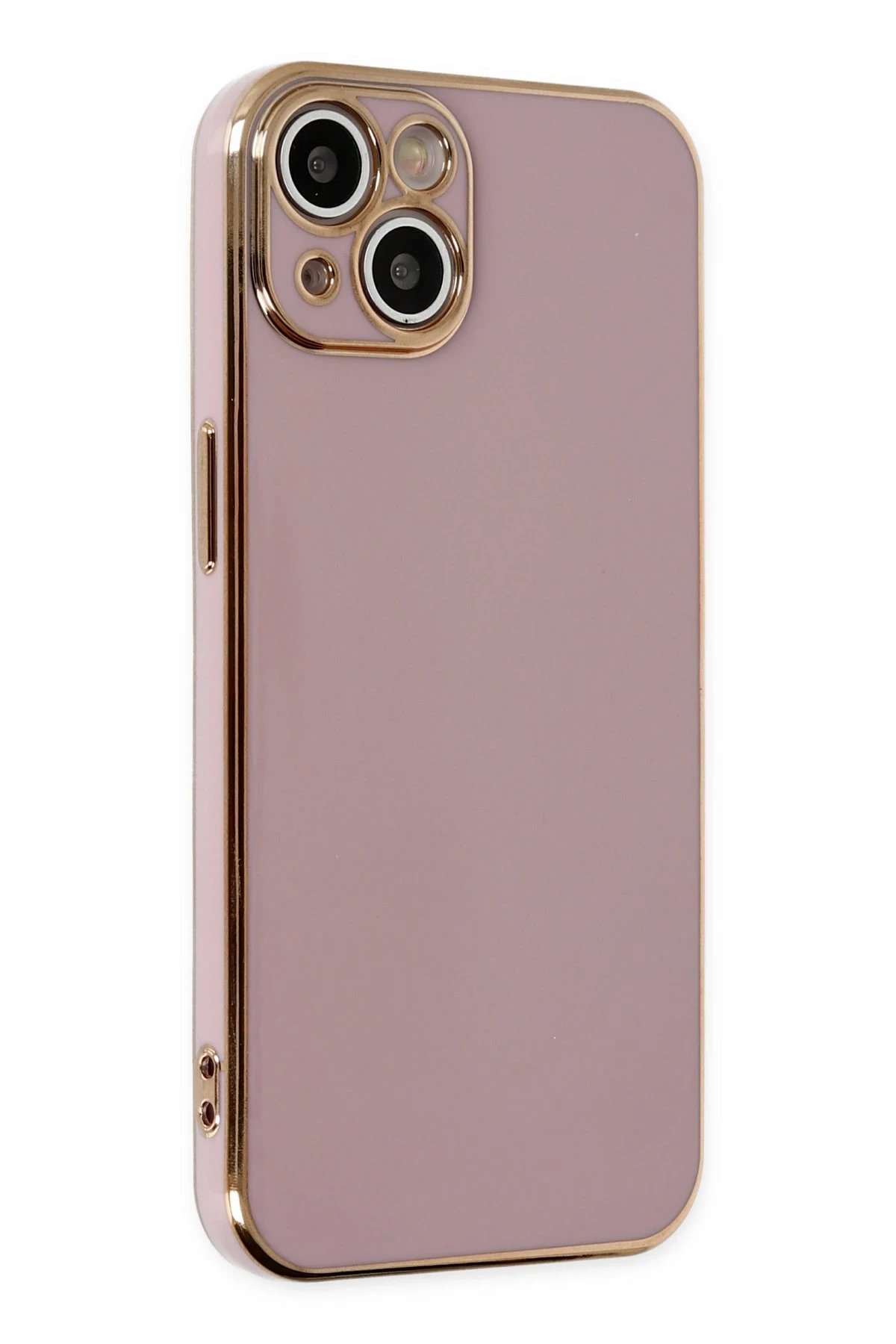 iPhone 14 Kılıf Volet Silikon - Mor-(5796)