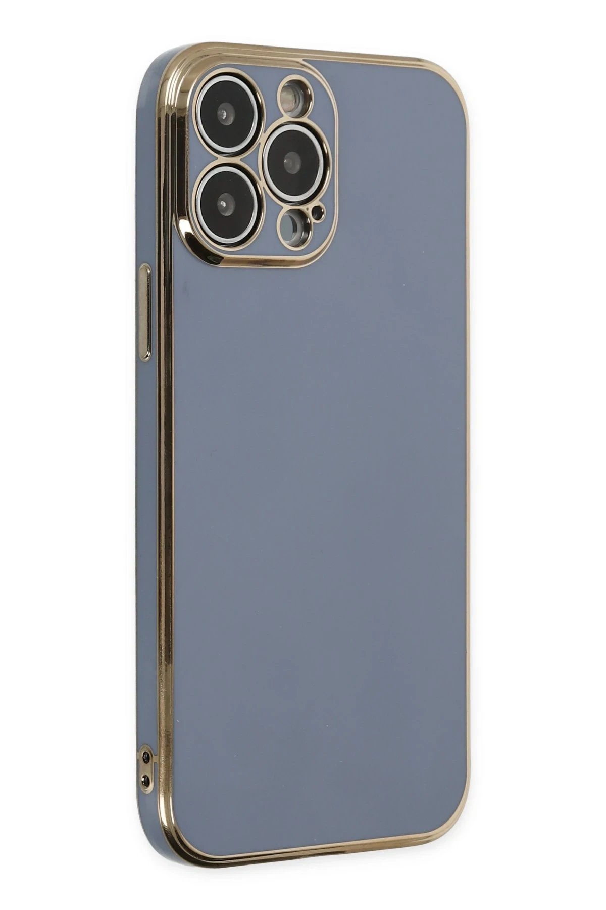 iPhone 14 Pro Kılıf Volet Silikon - Mavi-(5796)