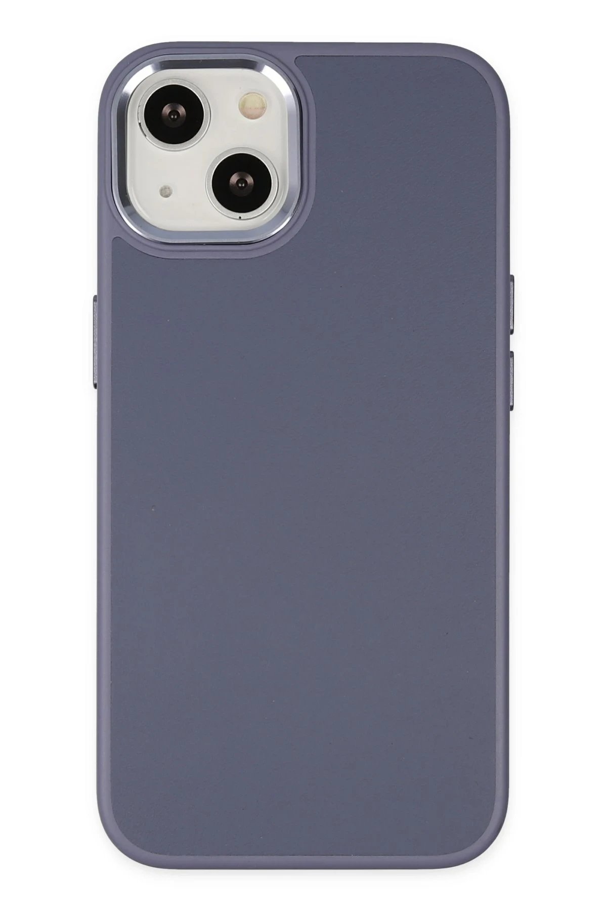 iPhone 14 Plus Kılıf Asya Deri Silikon - Mor-(5796)