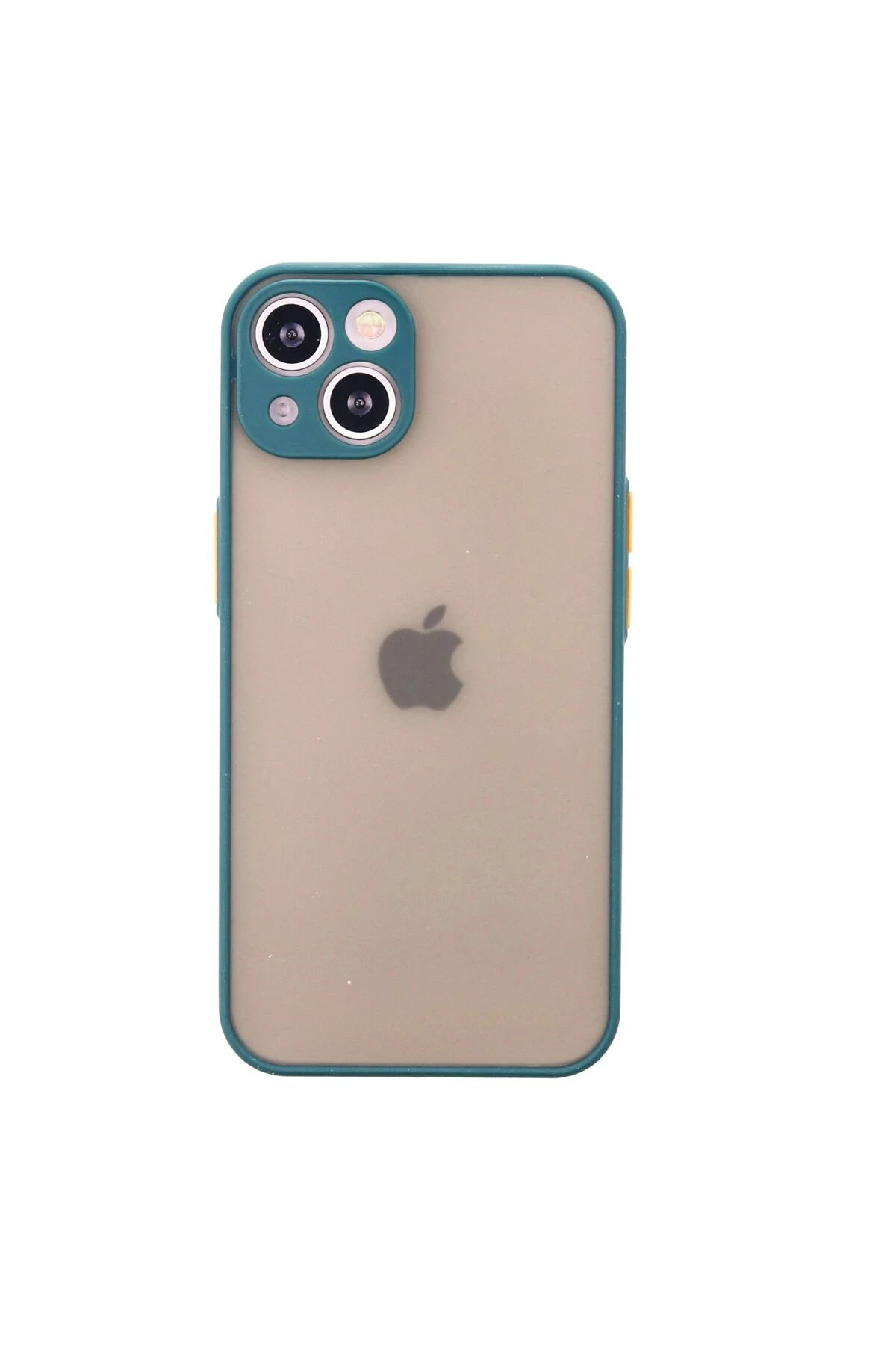 iPhone 14 Kılıf Montreal Silikon Kapak - Yeşil-(5796)