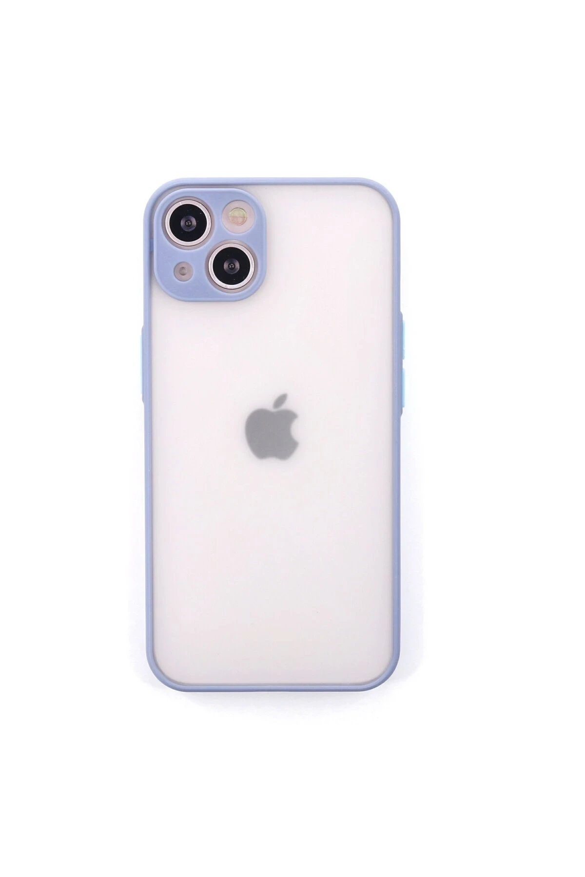 iPhone 14 Kılıf Montreal Silikon Kapak - Gri-(5796)