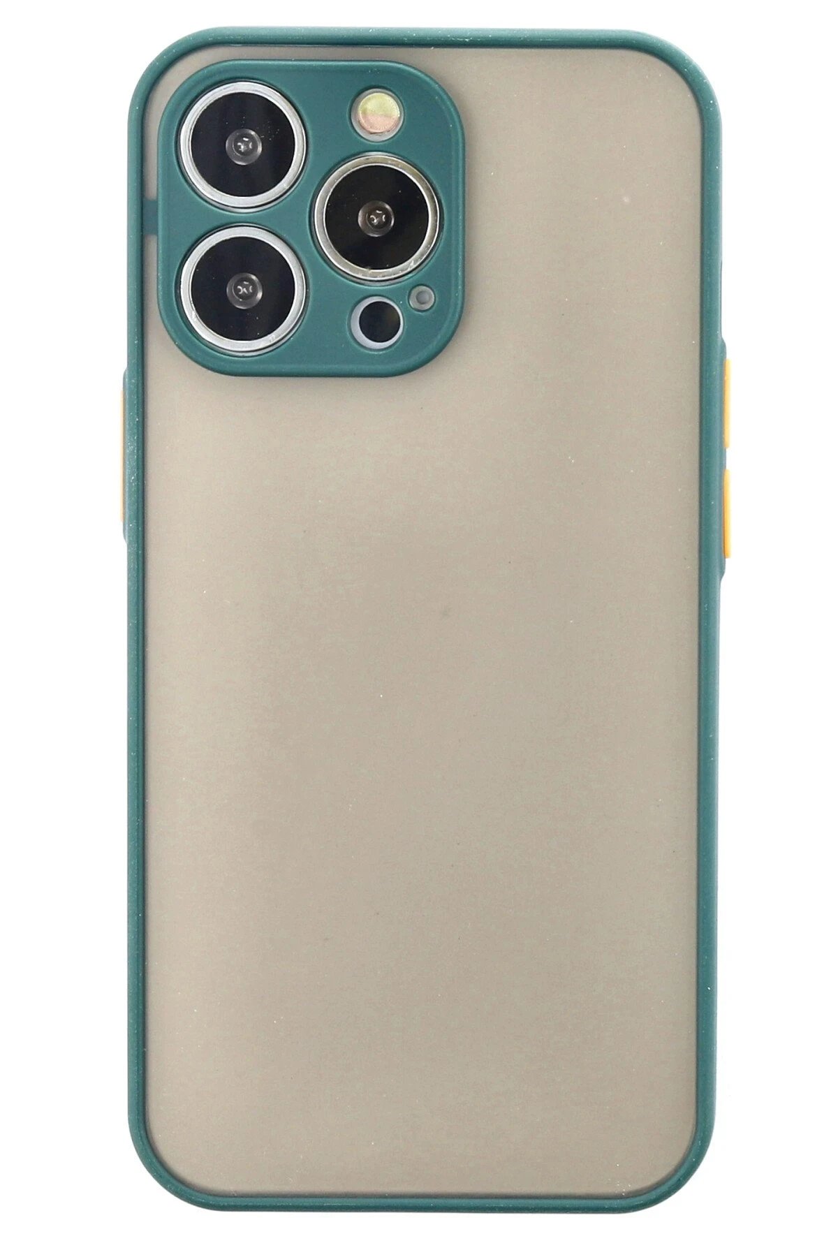 iPhone 14 Pro Kılıf Montreal Silikon Kapak - Yeşil-(5796)