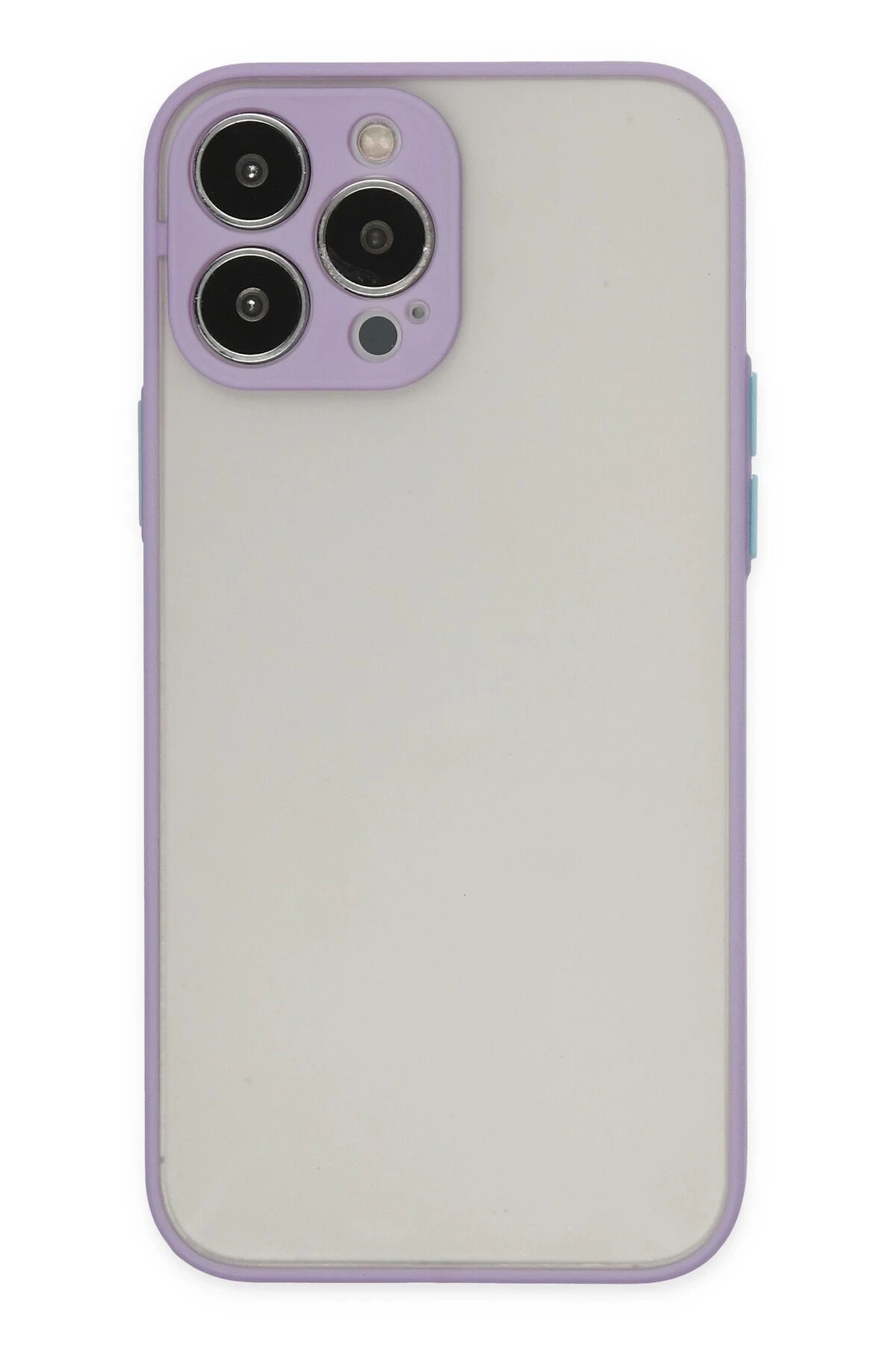 iPhone 14 Pro Kılıf Montreal Silikon Kapak - Mor-(5796)