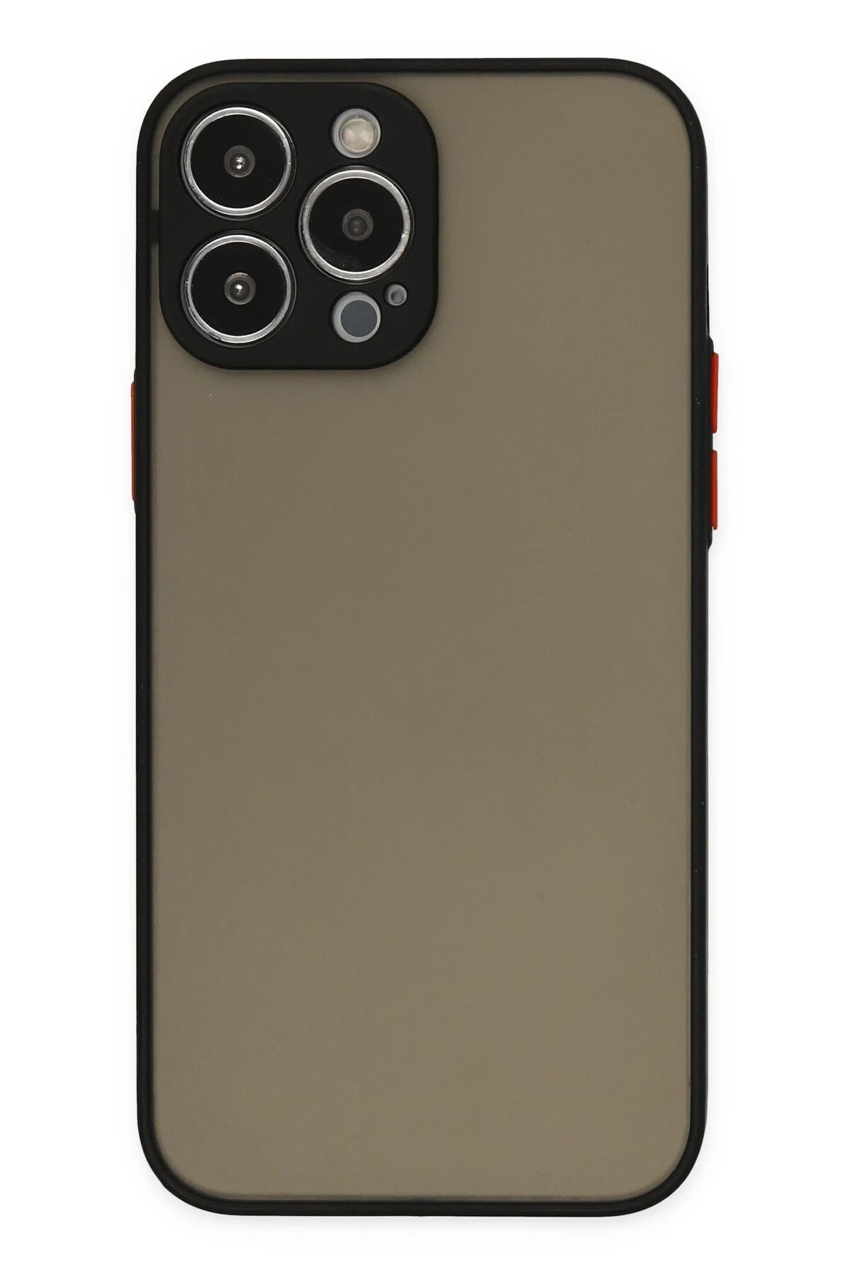 iPhone 14 Pro Max Kılıf Montreal Silikon Kapak - Siyah-(5796)