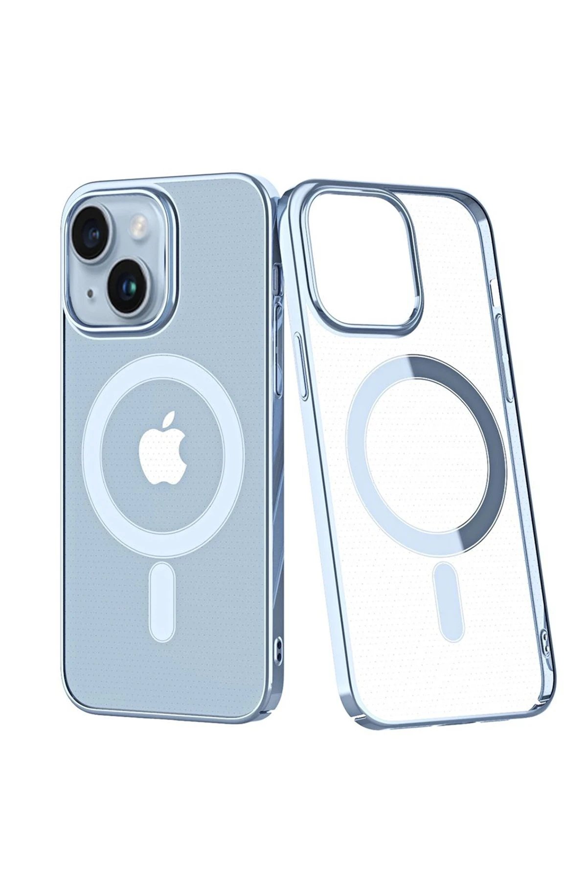 iPhone 14 Plus Kılıf Element Magneticsafe Sert Kapak - Sierra Blue-(5796)