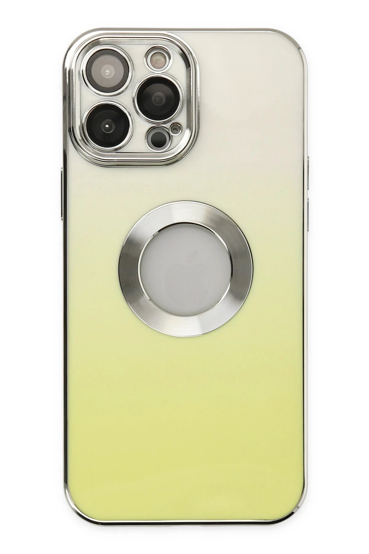 iPhone 14 Pro Kılıf Best Silikon - Sarı-(5796)