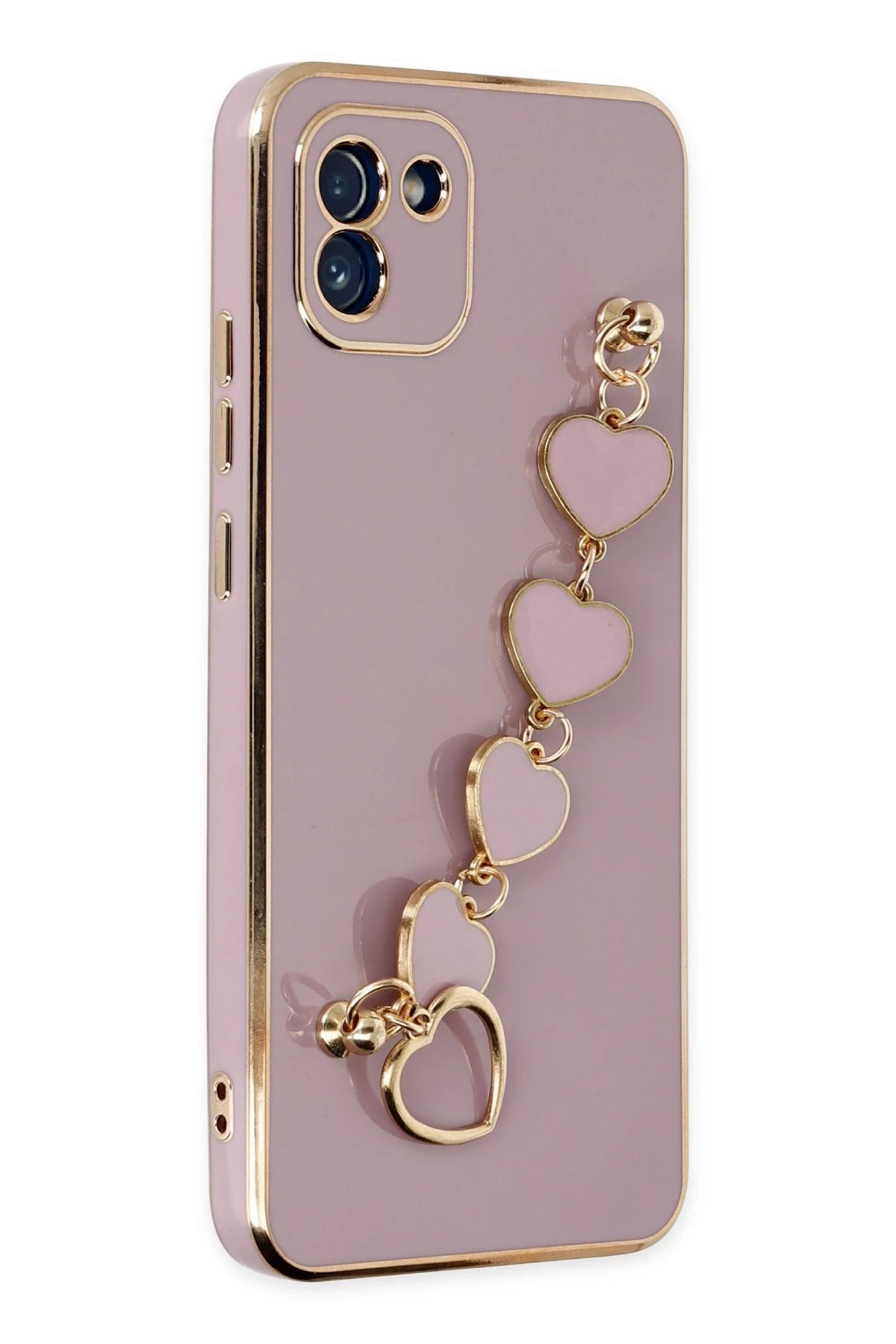 Samsung Galaxy A03 Kılıf Esila Silikon - Mor-(5796)