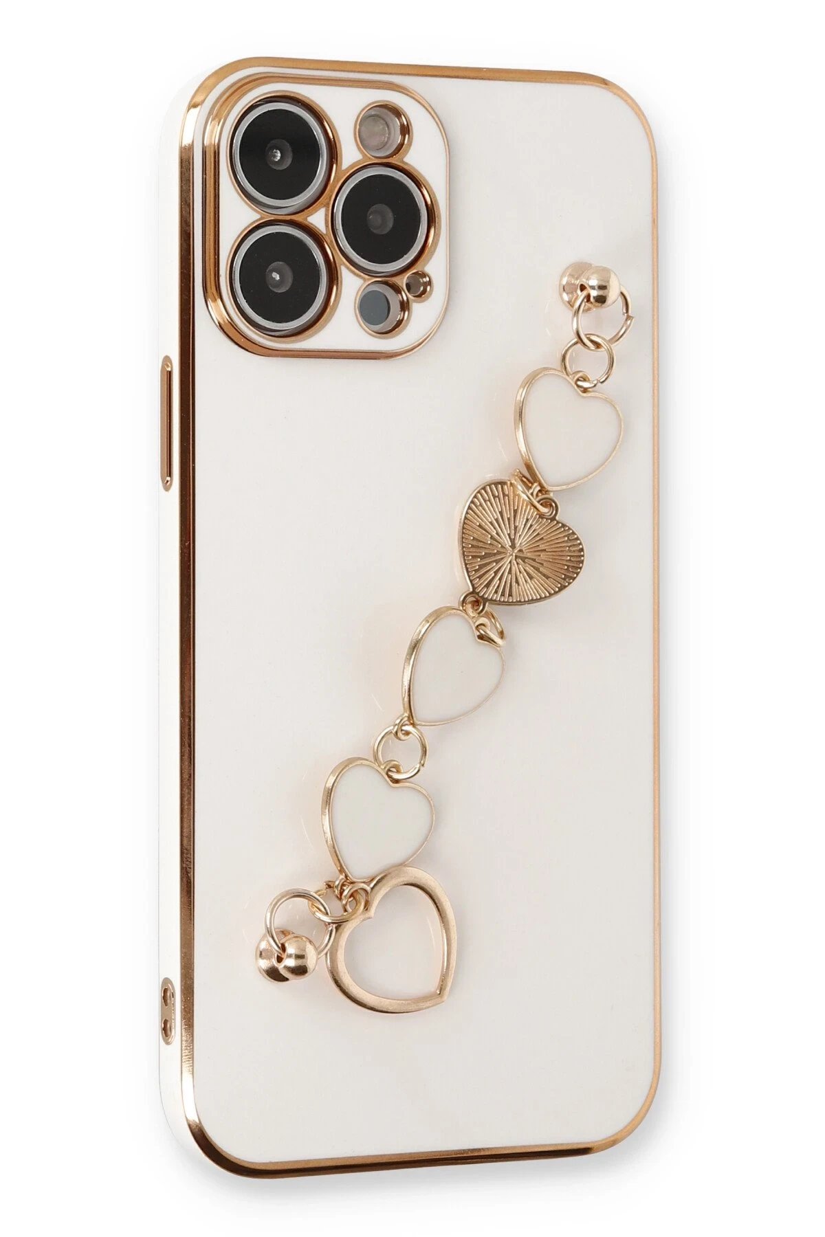 iPhone 14 Pro Kılıf Esila Silikon - Beyaz-(5796)