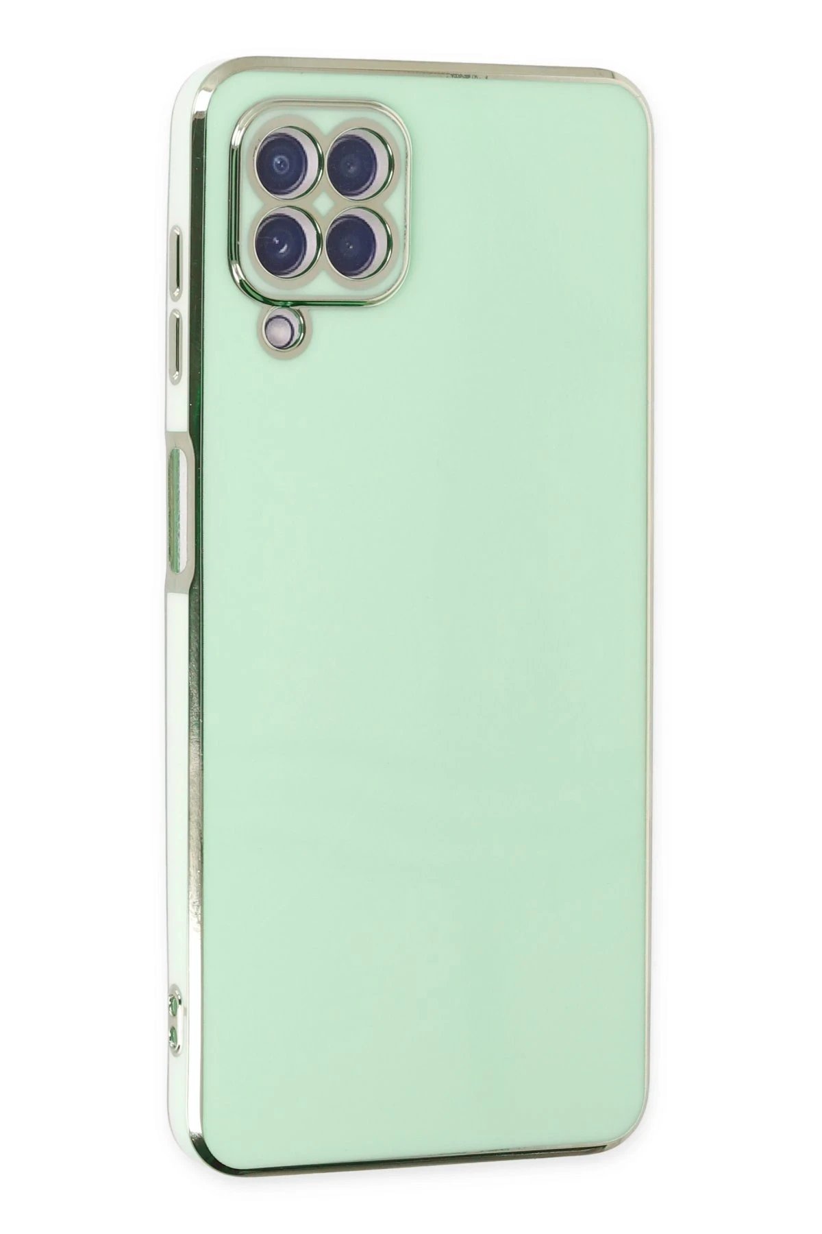 Samsung Galaxy A22 Kılıf Volet Silikon - Açık Yeşil-(5796)