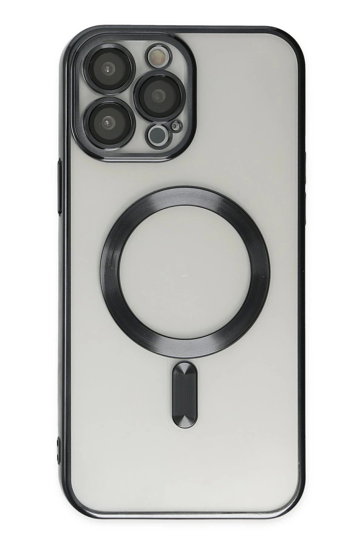 iPhone 13 Pro Max Kılıf Kross Magneticsafe Kapak - Siyah-(5796)