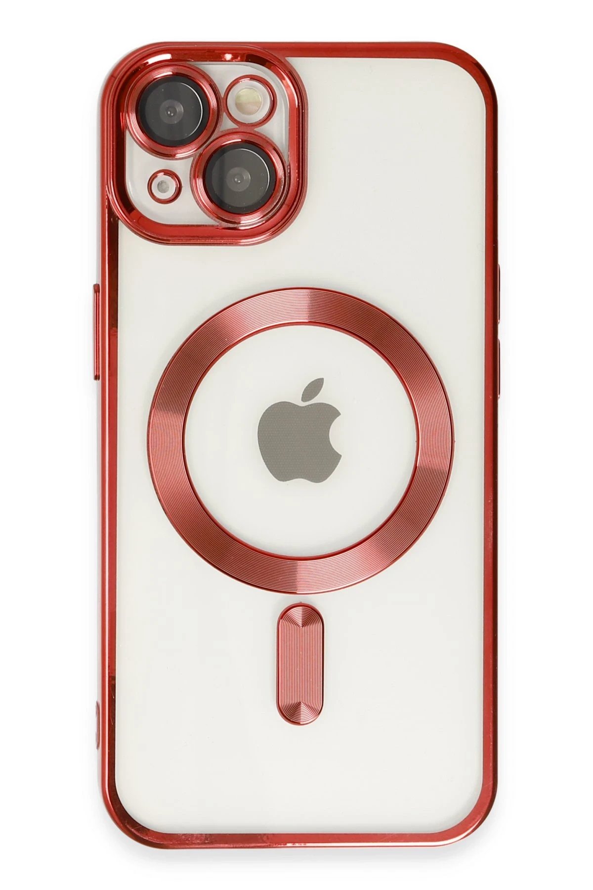 iPhone 14 Kılıf Kross Magneticsafe Kapak - Kırmızı-(5796)