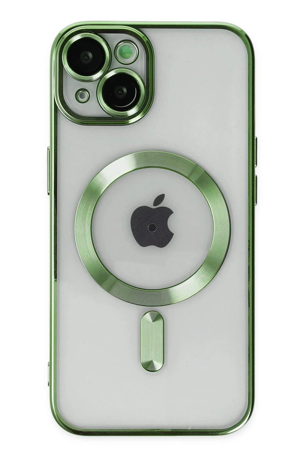 iPhone 14 Kılıf Kross Magneticsafe Kapak - Koyu Yeşil-(5796)