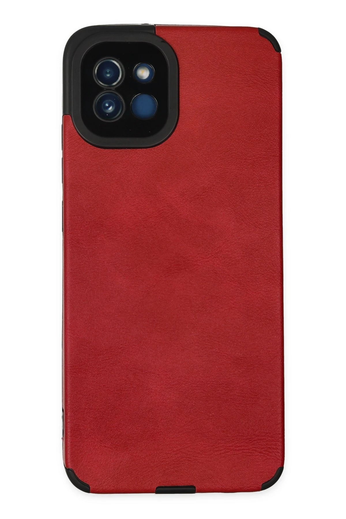 Samsung Galaxy A03 Kılıf Loop Deri Silikon - Kırmızı-(5796)