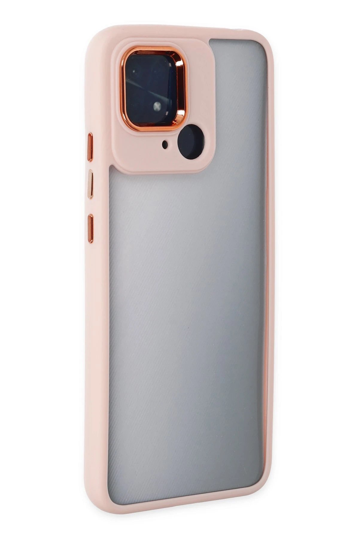 Xiaomi Redmi 10C Kılıf Dora Kapak - Pudra-(5796)