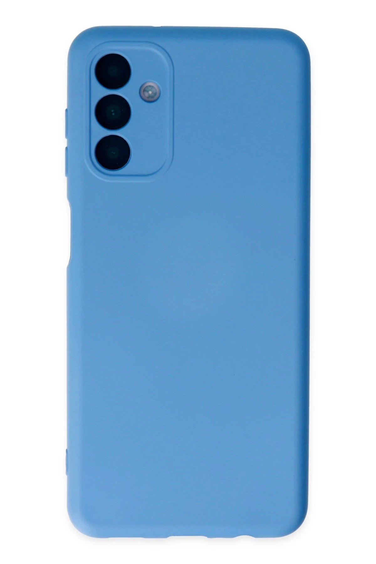 Samsung Galaxy A04S Kılıf Nano içi Kadife Silikon - Mavi-(5796)