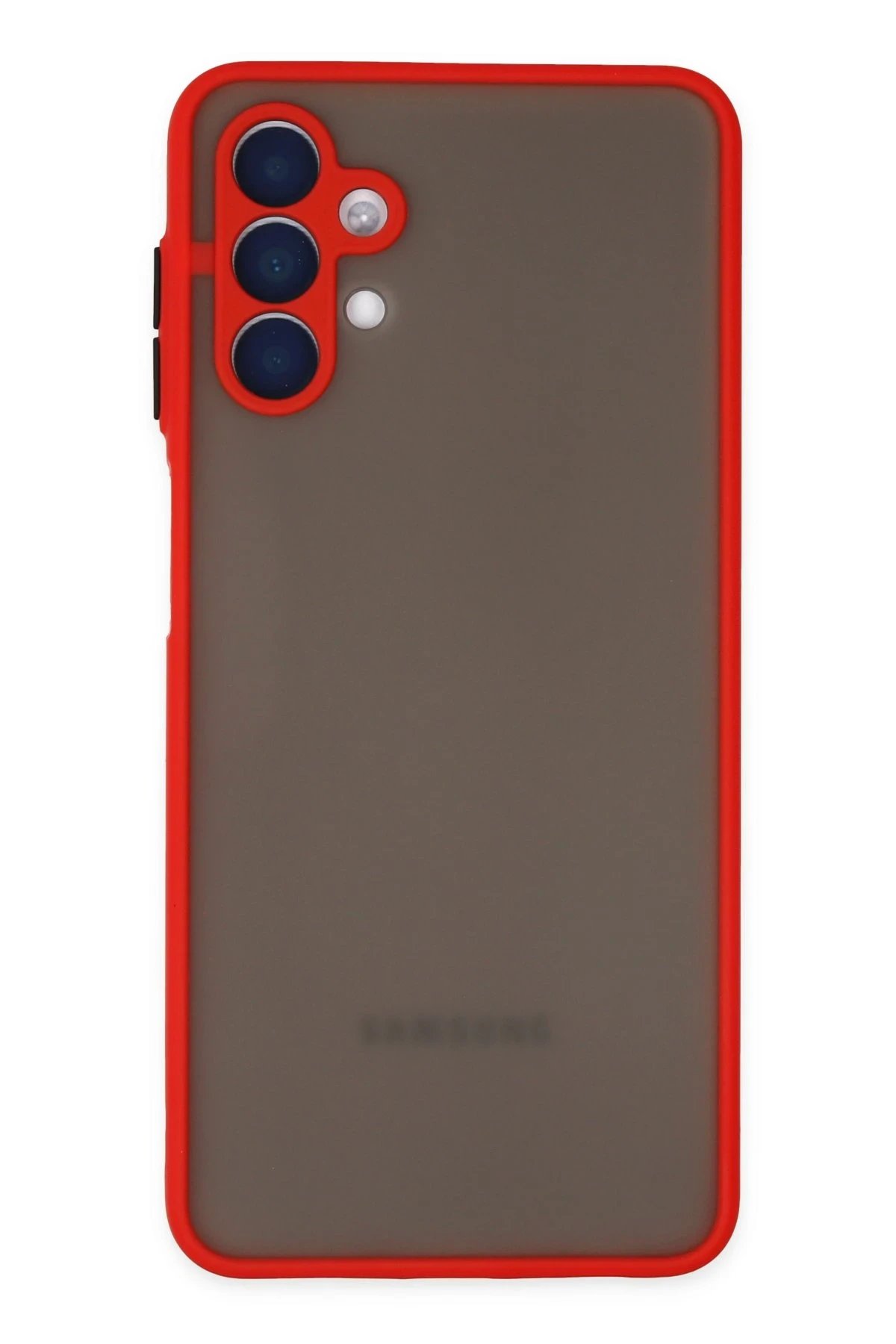 Samsung Galaxy A04S Kılıf Montreal Silikon Kapak - Kırmızı-(5796)