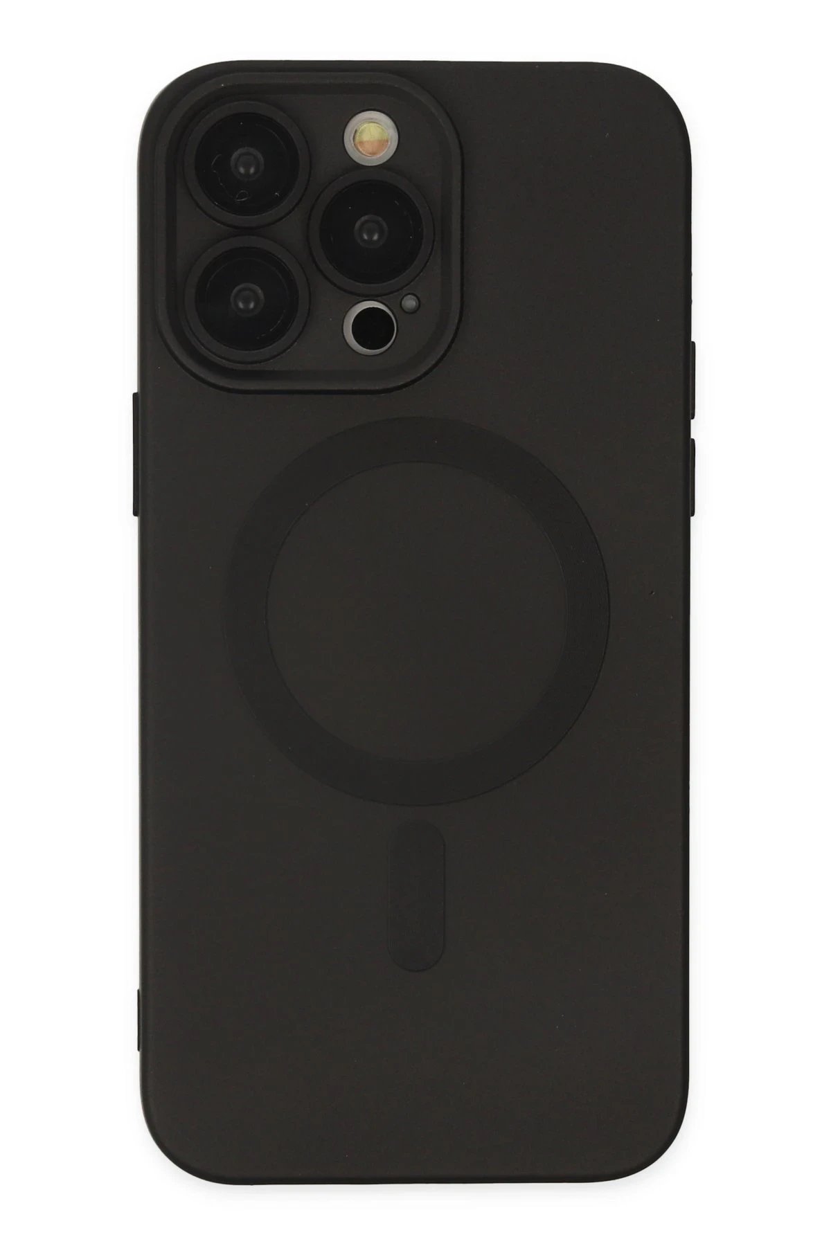 iPhone 13 Pro Kılıf Moshi Lens Magneticsafe Silikon - Siyah-(5796)