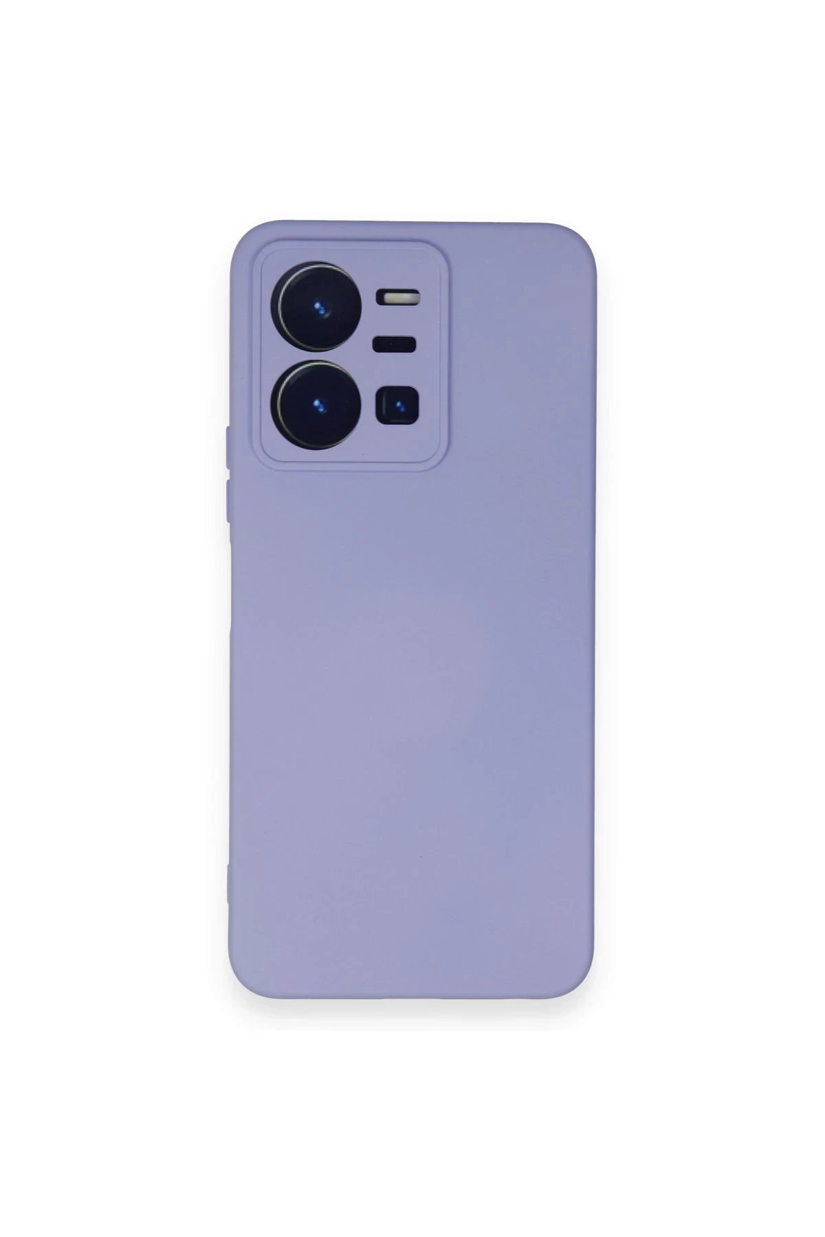 Vivo Y35 Kılıf Nano içi Kadife Silikon - Lila-(5796)