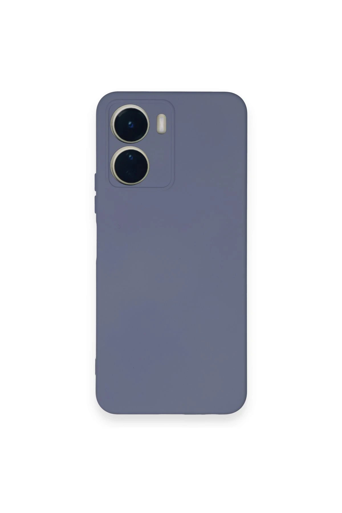 Vivo Y16 Kılıf Nano içi Kadife Silikon - Gri-(5796)