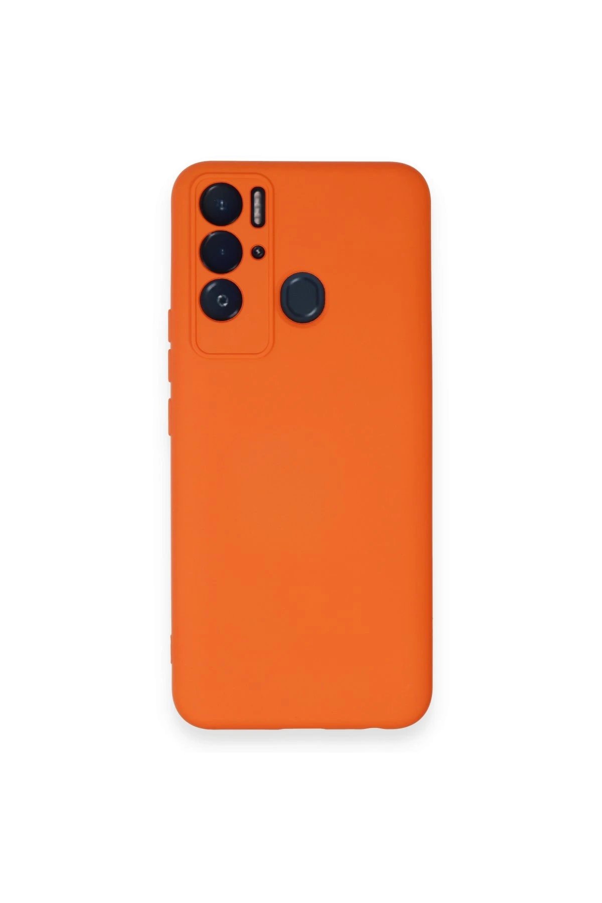 Tecno Pova Neo Kılıf Nano içi Kadife Silikon - Turuncu-(5796)