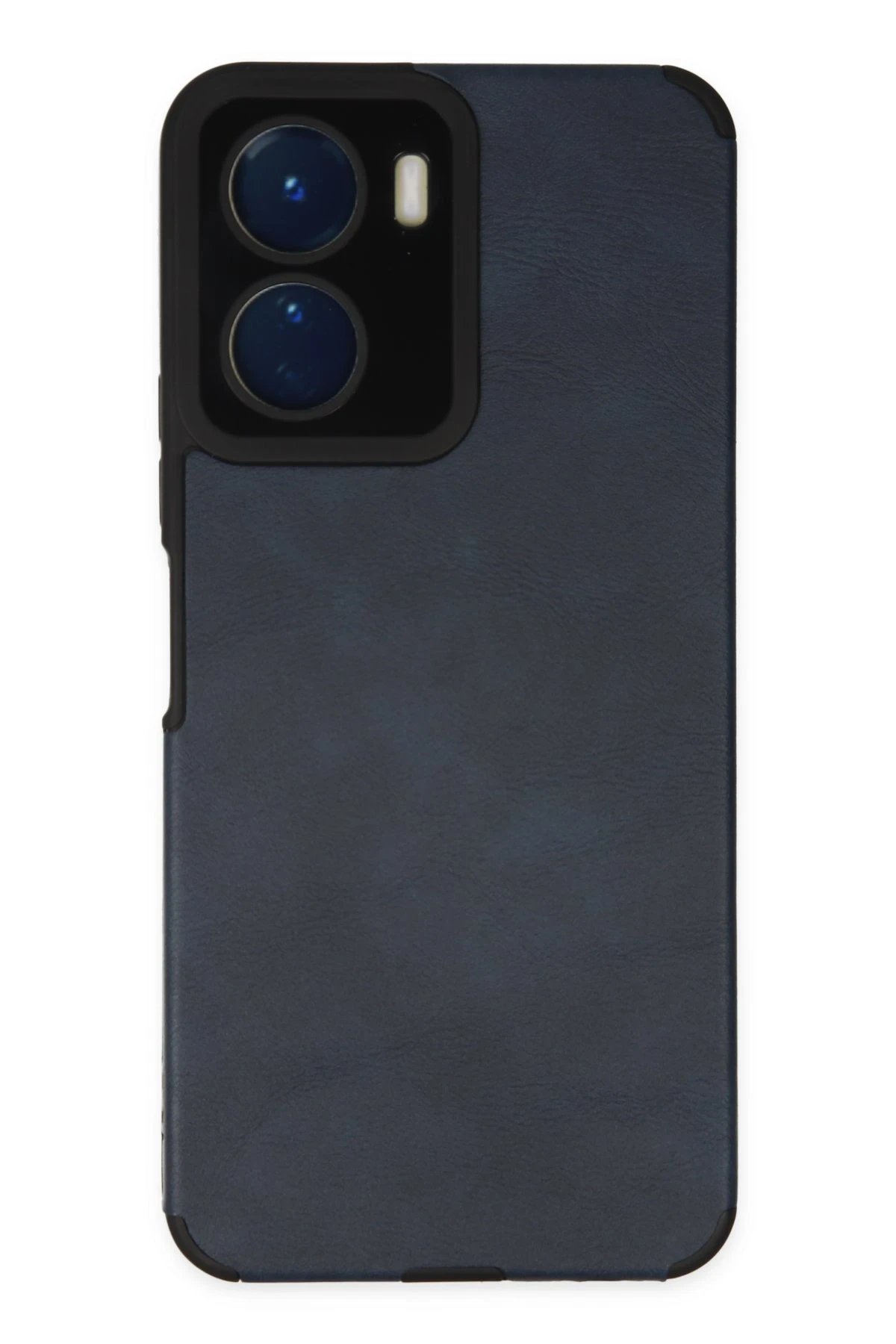 Vivo Y16 Kılıf Loop Deri Silikon - Lacivert-(5796)