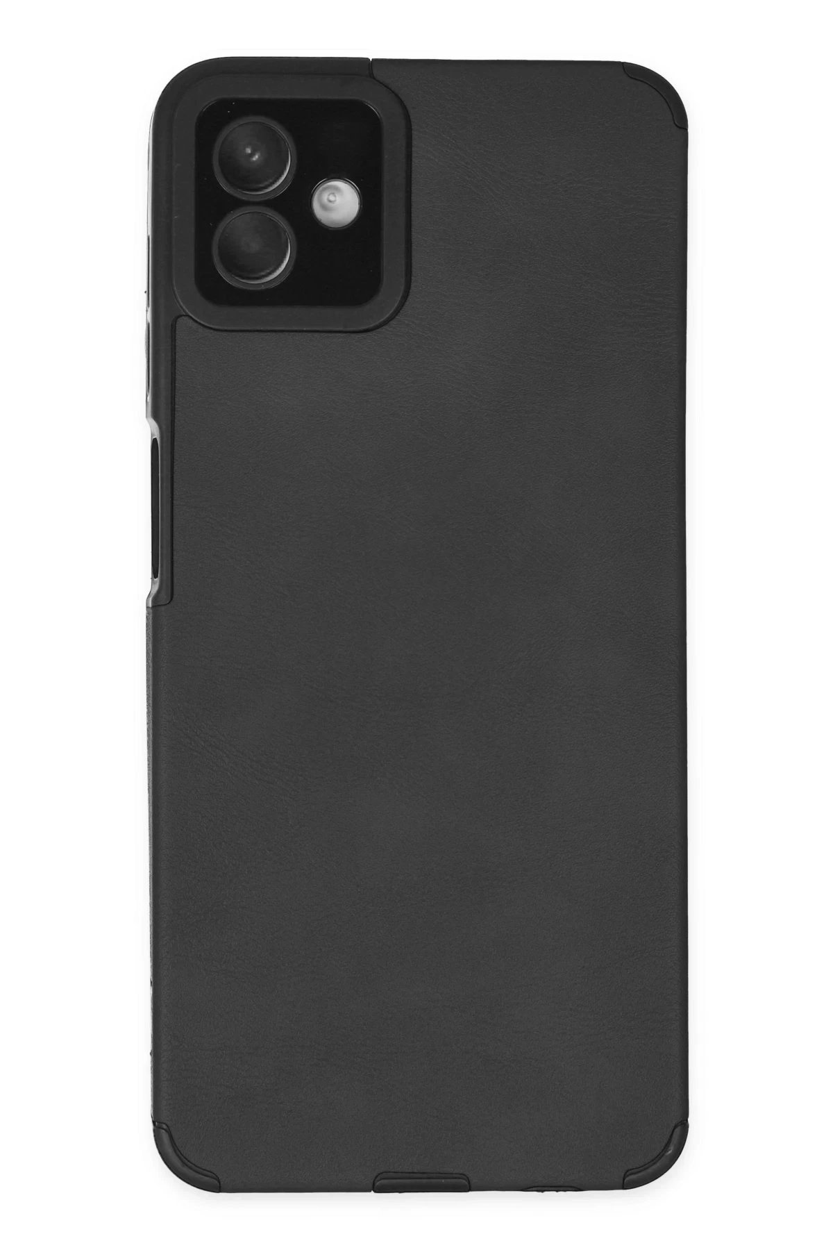 Samsung Galaxy A04 Kılıf Loop Deri Silikon - Siyah-(5796)