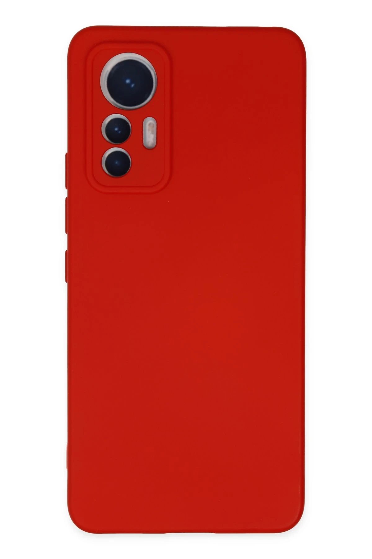 Xiaomi Mi 12 Lite Kılıf Nano içi Kadife Silikon - Kırmızı-(5796)