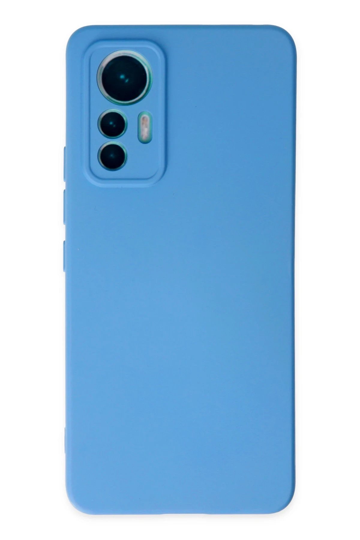 Xiaomi Mi 12 Lite Kılıf Nano içi Kadife Silikon - Mavi-(5796)