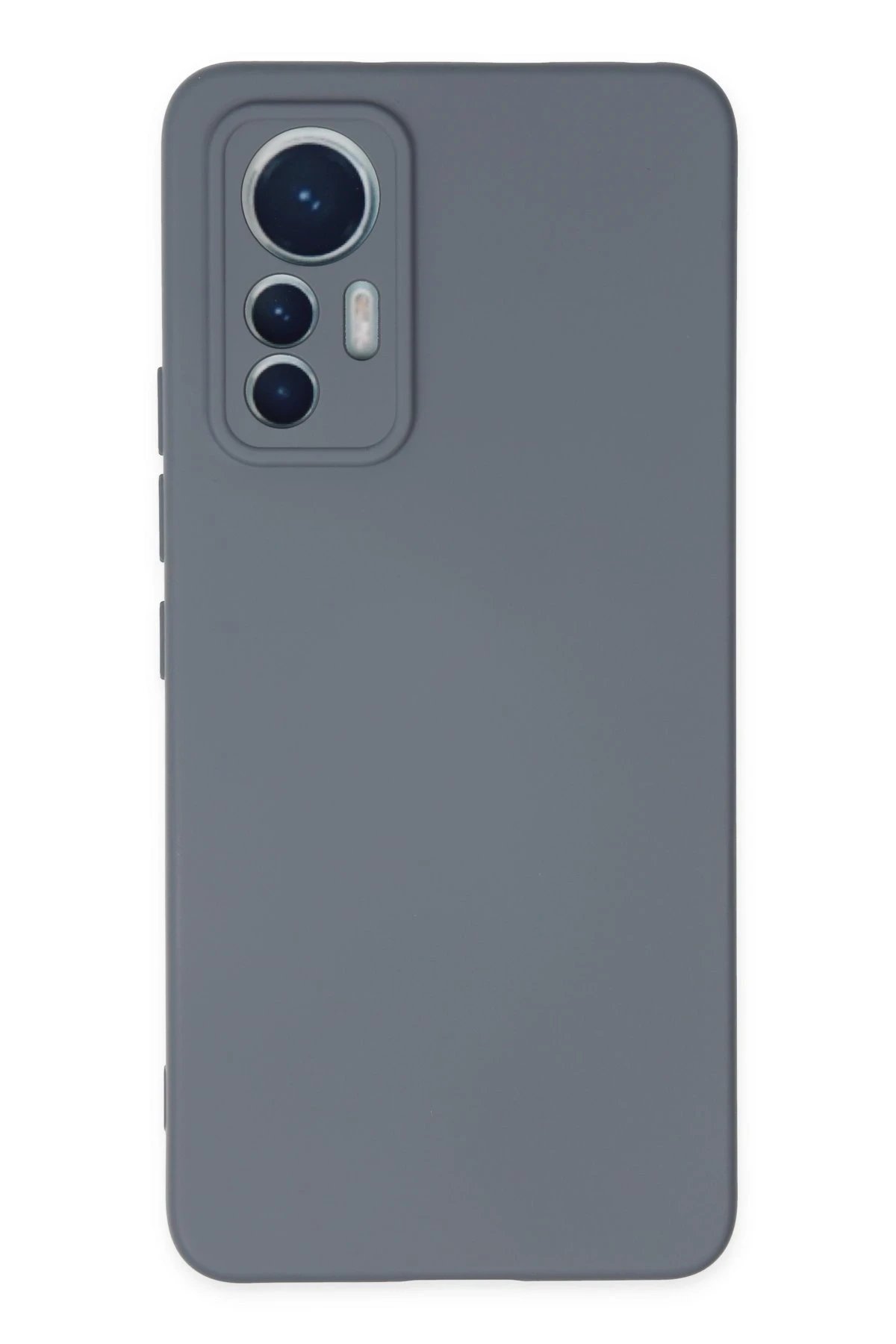 Xiaomi Mi 12 Lite Kılıf Nano içi Kadife Silikon - Gri-(5796)