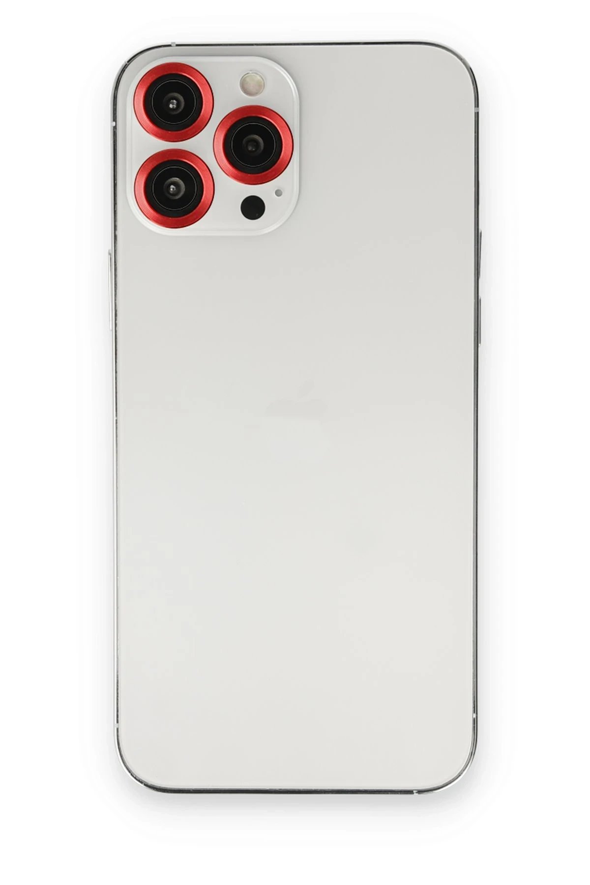 iPhone 14 Pro Max Metal Kamera Lens - Kırmızı-(5796)