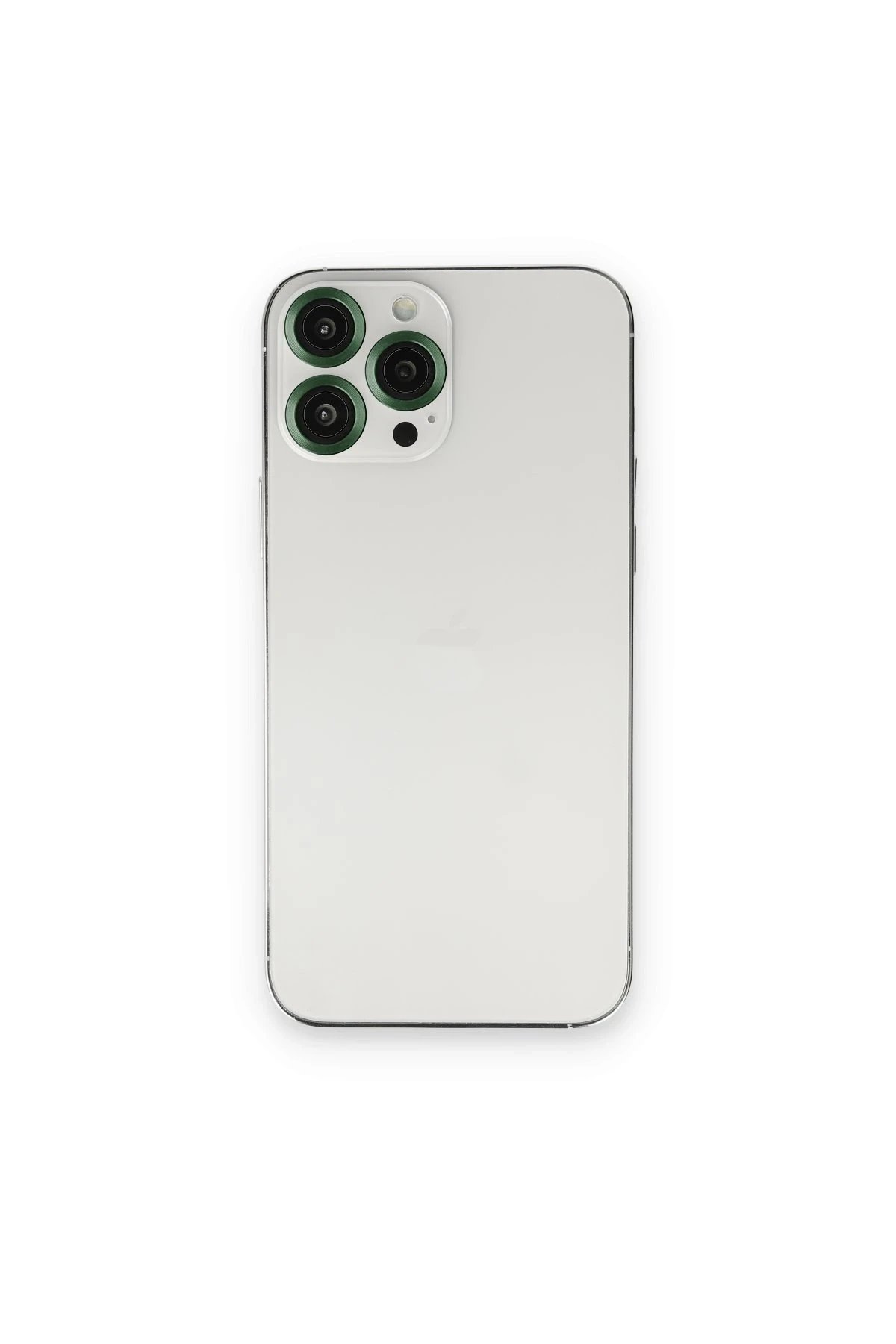 iPhone 14 Pro Max Metal Kamera Lens - Koyu Yeşil-(5796)