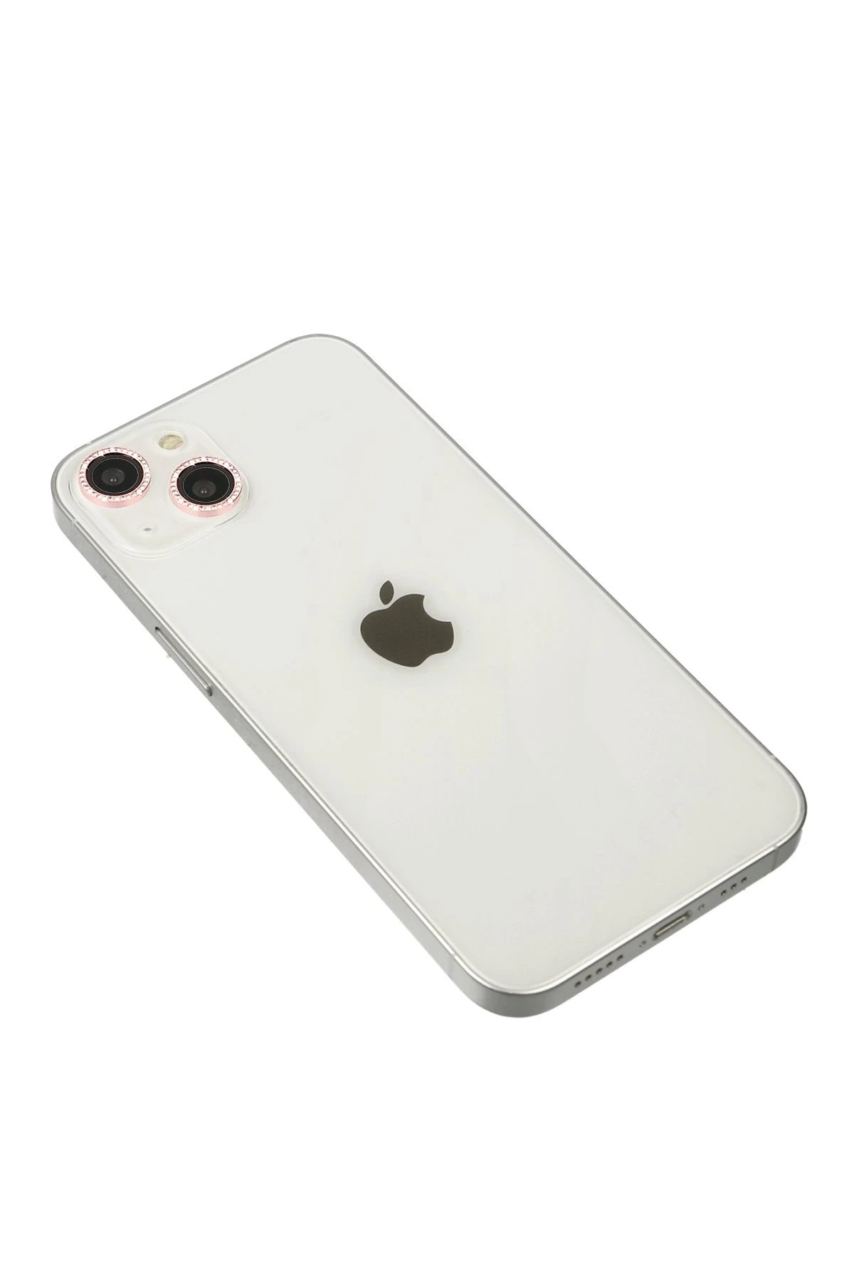 iPhone 14 Diamond Kamera Lens - Pembe-(5796)