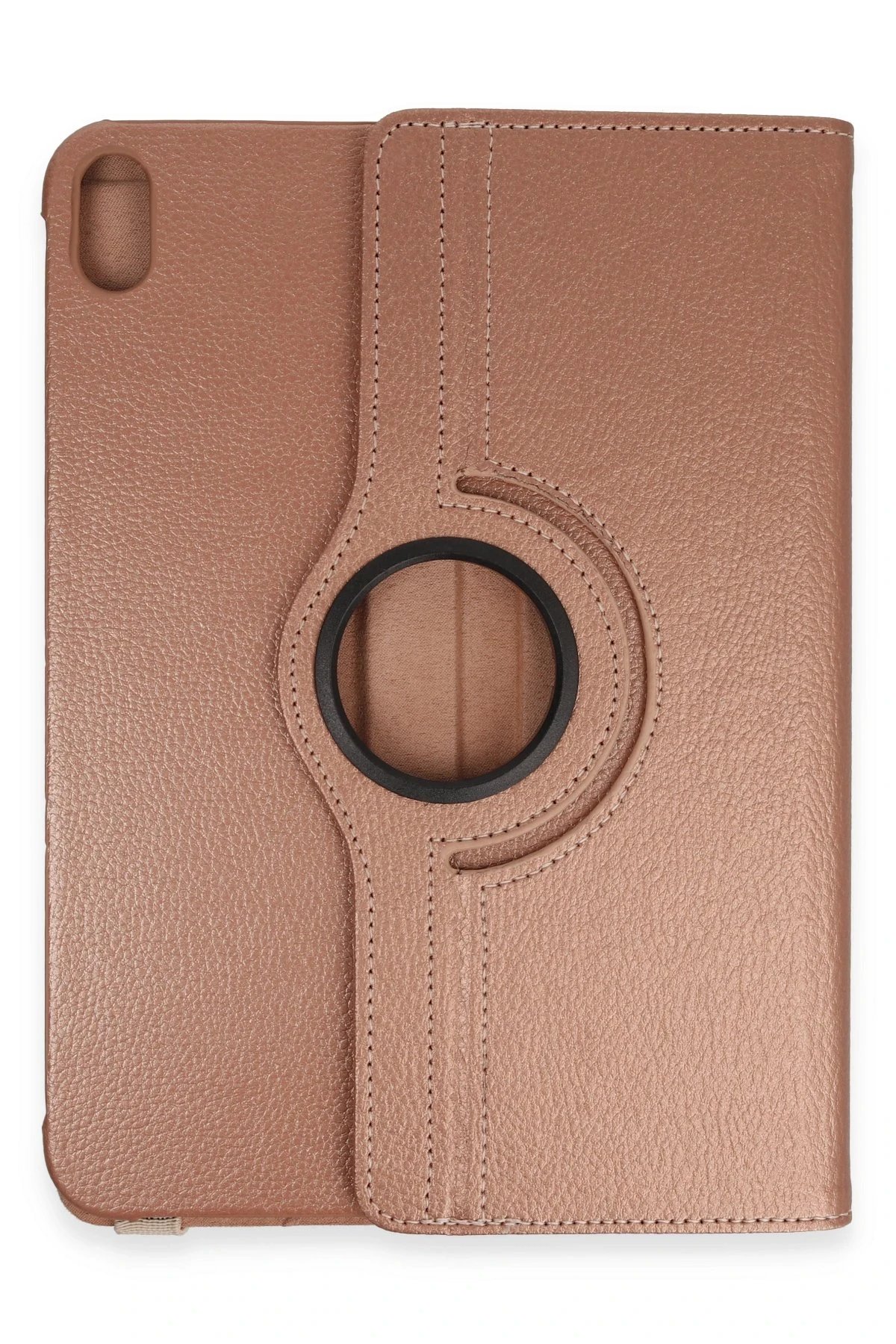 iPad 2022 10.9 (10.nesil) Kılıf 360 Tablet Deri Kılıf - Rose Gold-(5796)